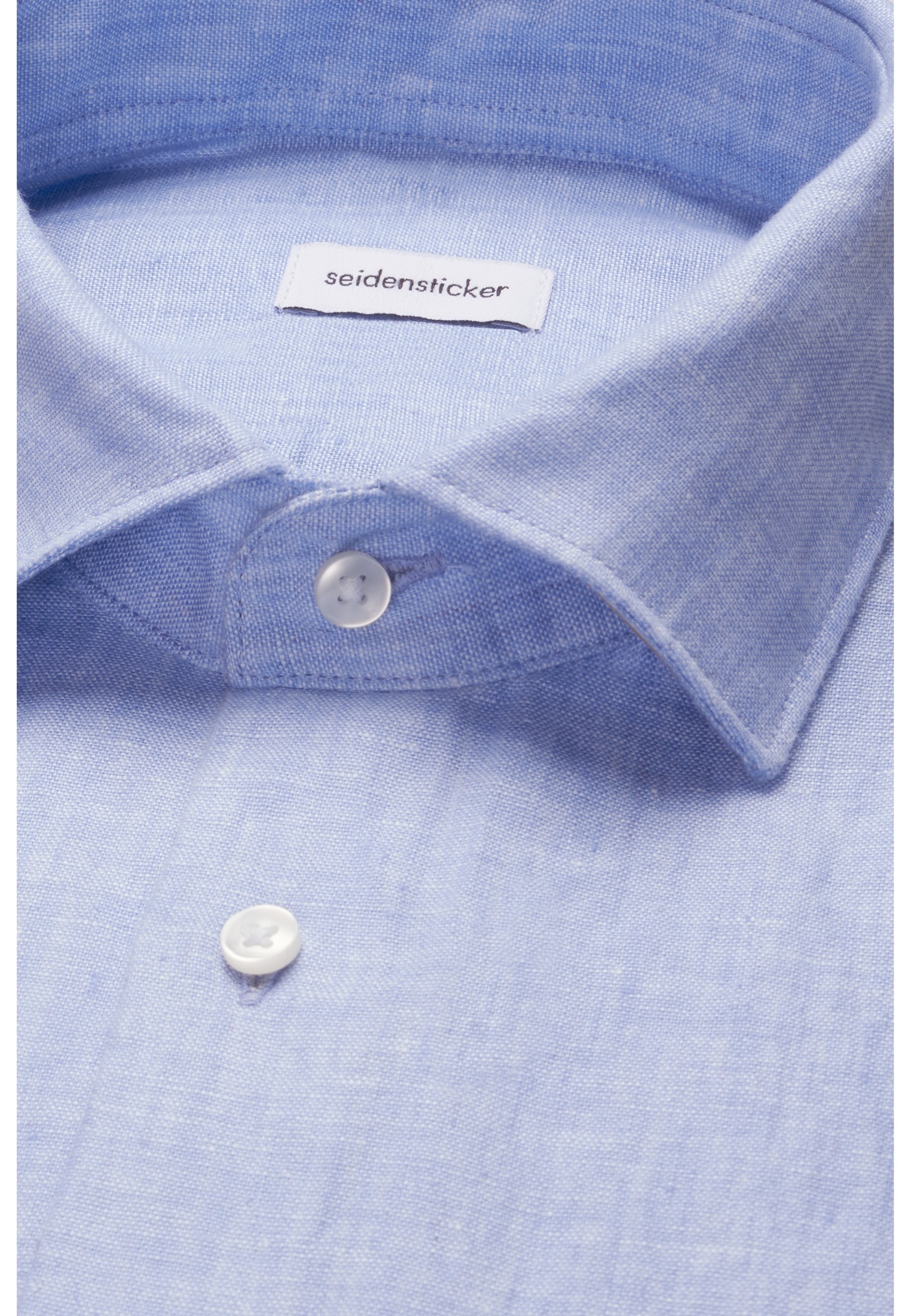 seidensticker Leinenhemd »Schwarze Rose« Slim 1/2 Kentkragen Uni