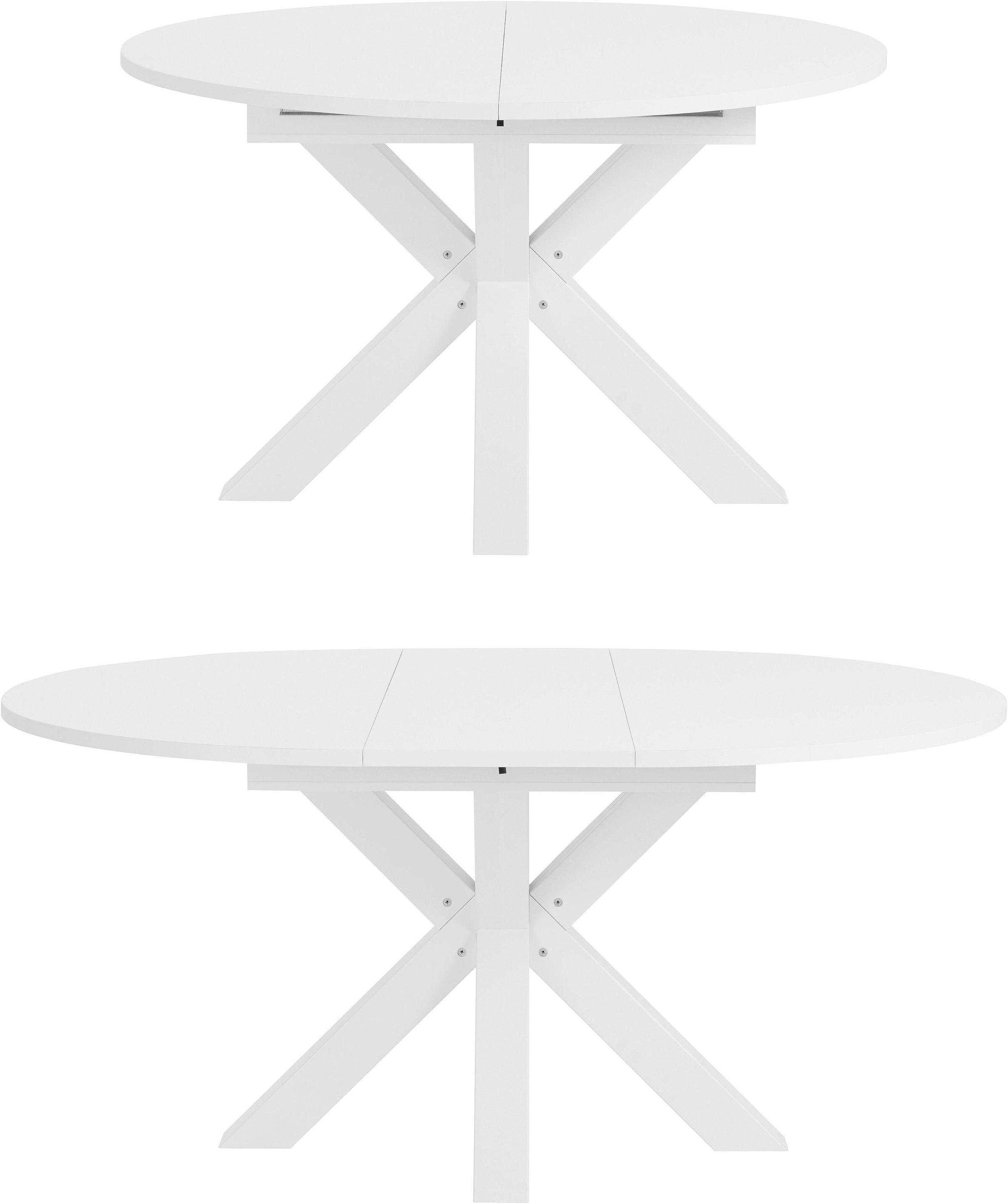 Mäusbacher Esstisch , Untergestell Sternform