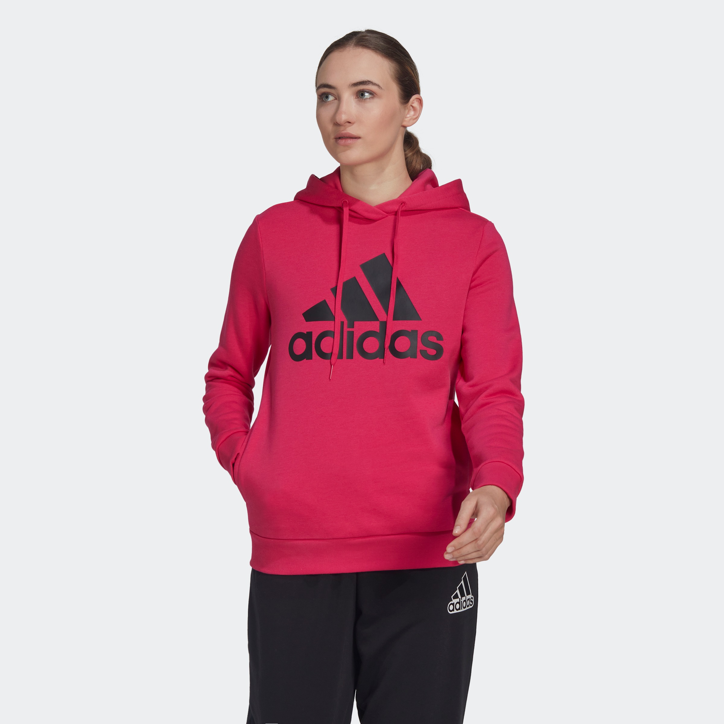 Image of adidas Performance Sweatshirt »LOUNGEWEAR ESSENTIALS LOGO FLEECE HOODIE« bei Ackermann Versand Schweiz