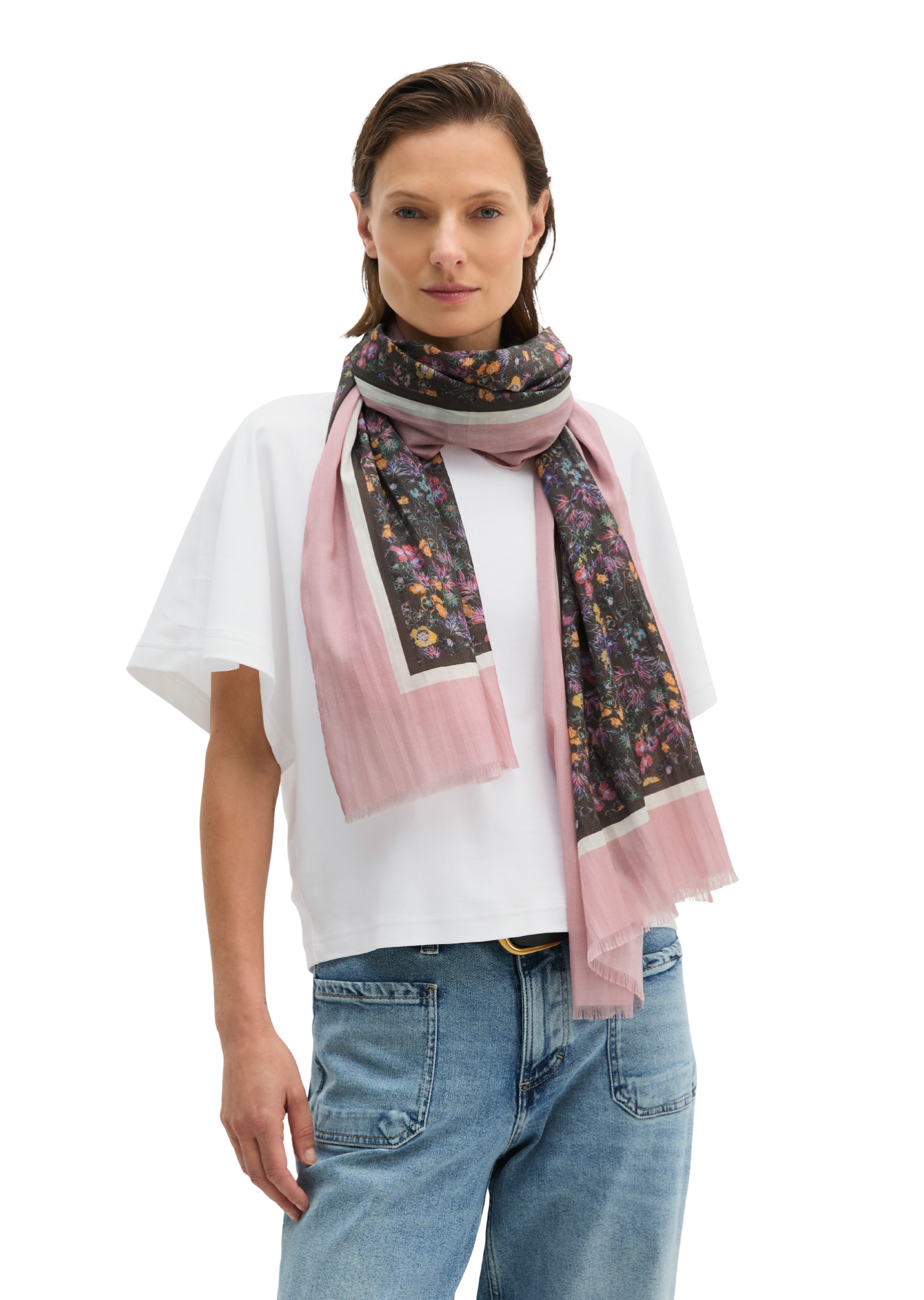 Marc O'Polo Modeschal mit Allover-Print mit TENCEL Lyocell