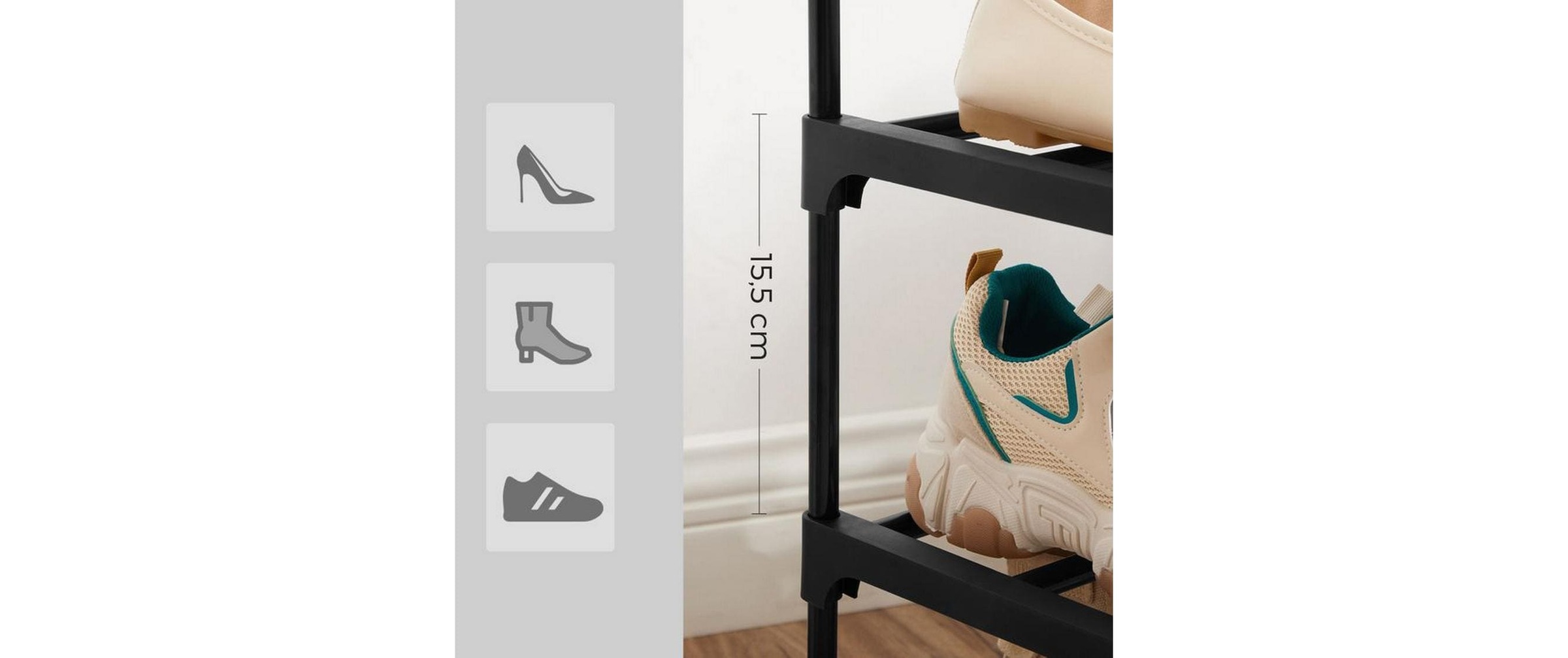 SONGMICS Schuhregal »92 x 45442 x 55 cm«