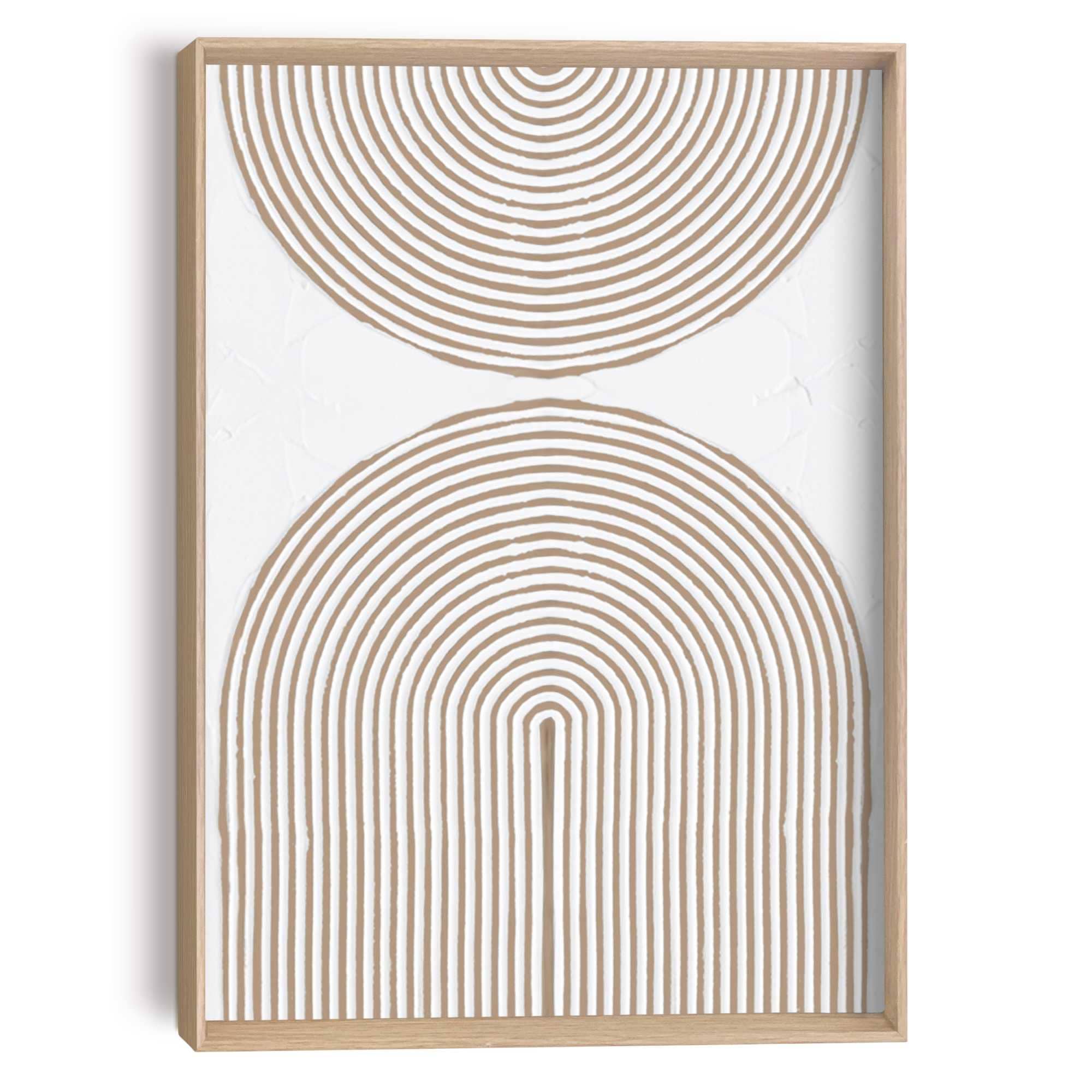 Image of Reinders Wandbild "Reliefbögen" Wohnzimmer - Beige - MDF - Abstrakt - 30x40 cm
