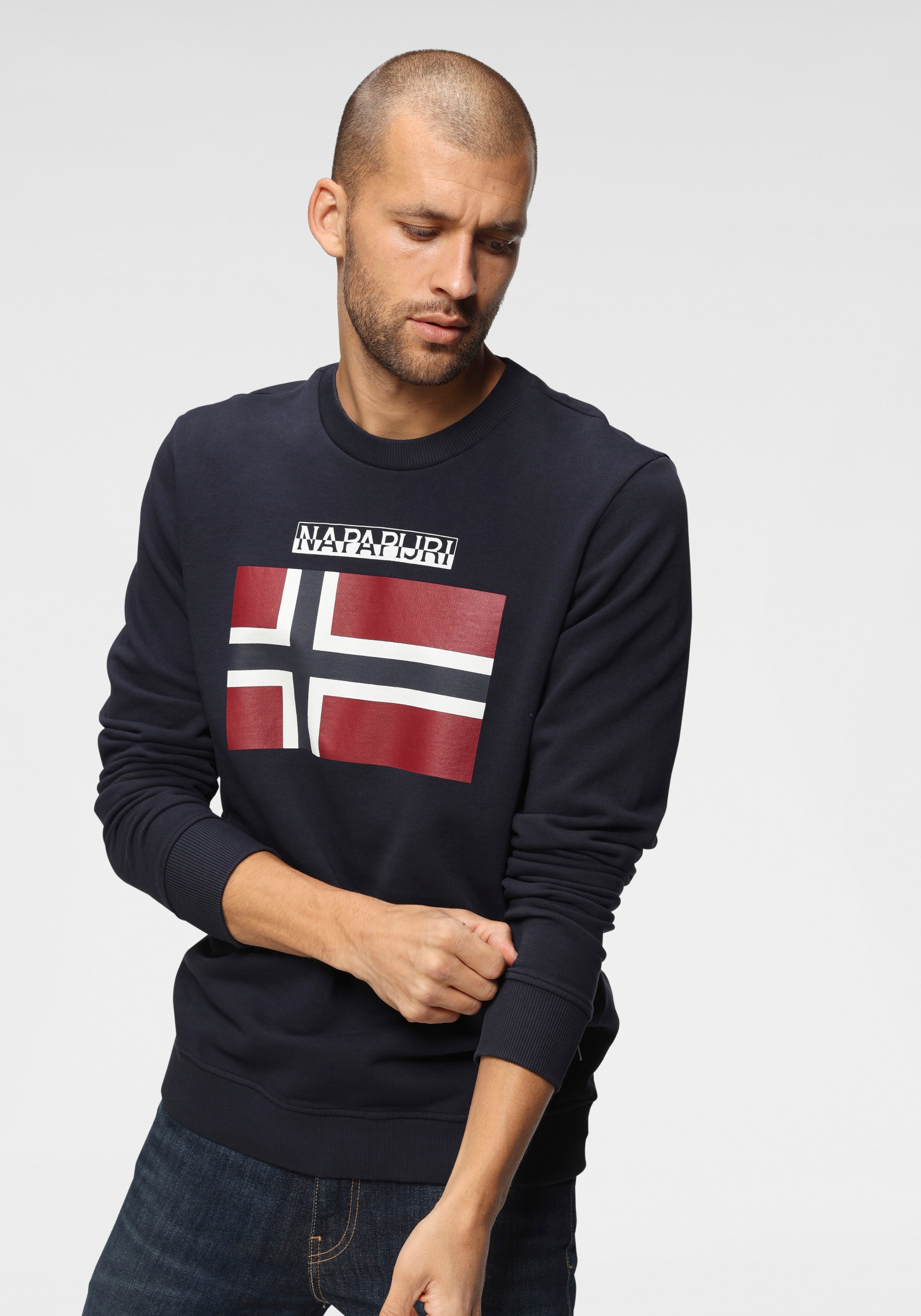 Image of Napapijri Sweatshirt, mit grossem Logoprint bei Ackermann Versand Schweiz