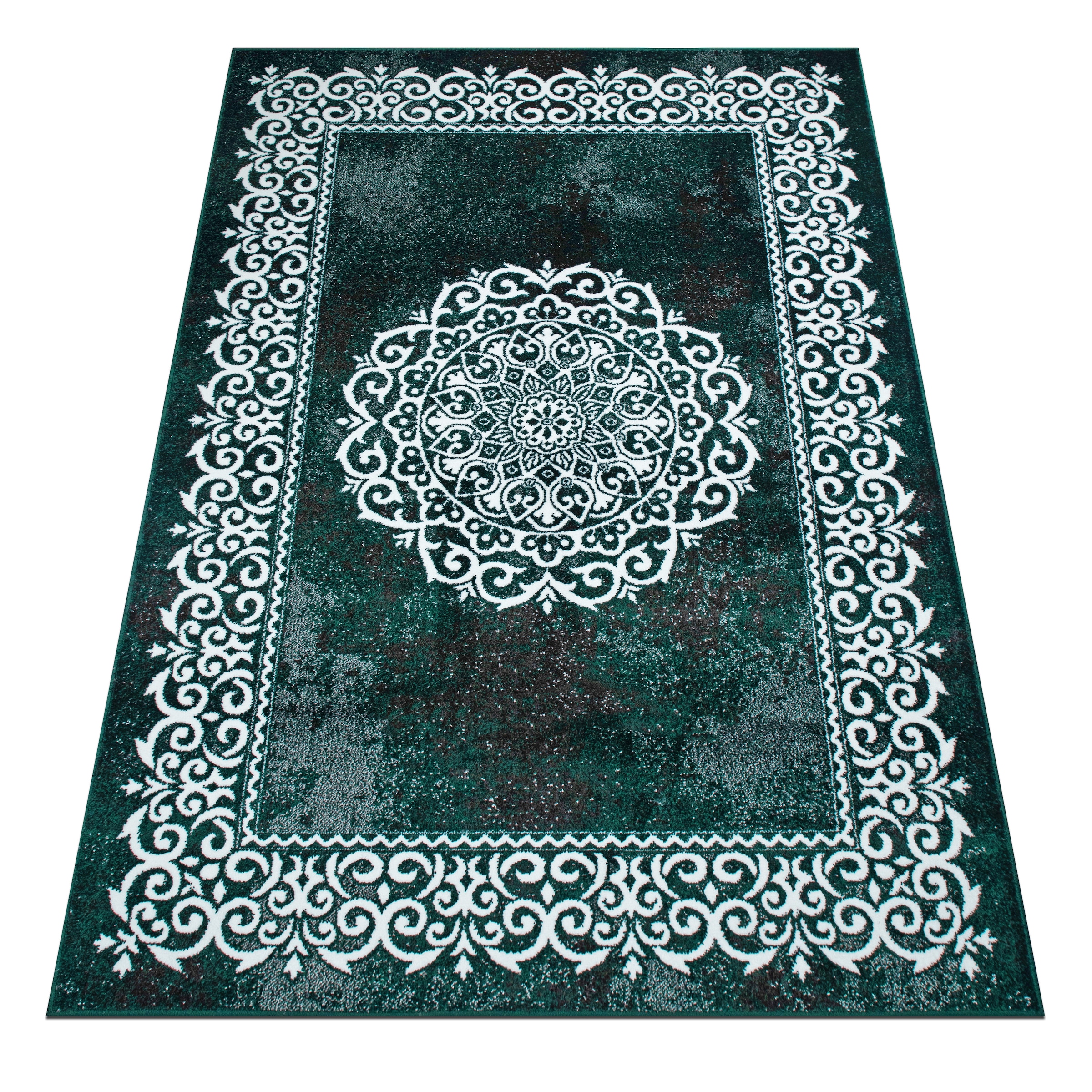 my home Tapis »Dafna« Rectangulaire 9 mm Höhe Orient-Optik, Vintage Design, Kurzflor, pflegeleicht, dezenter Glanz