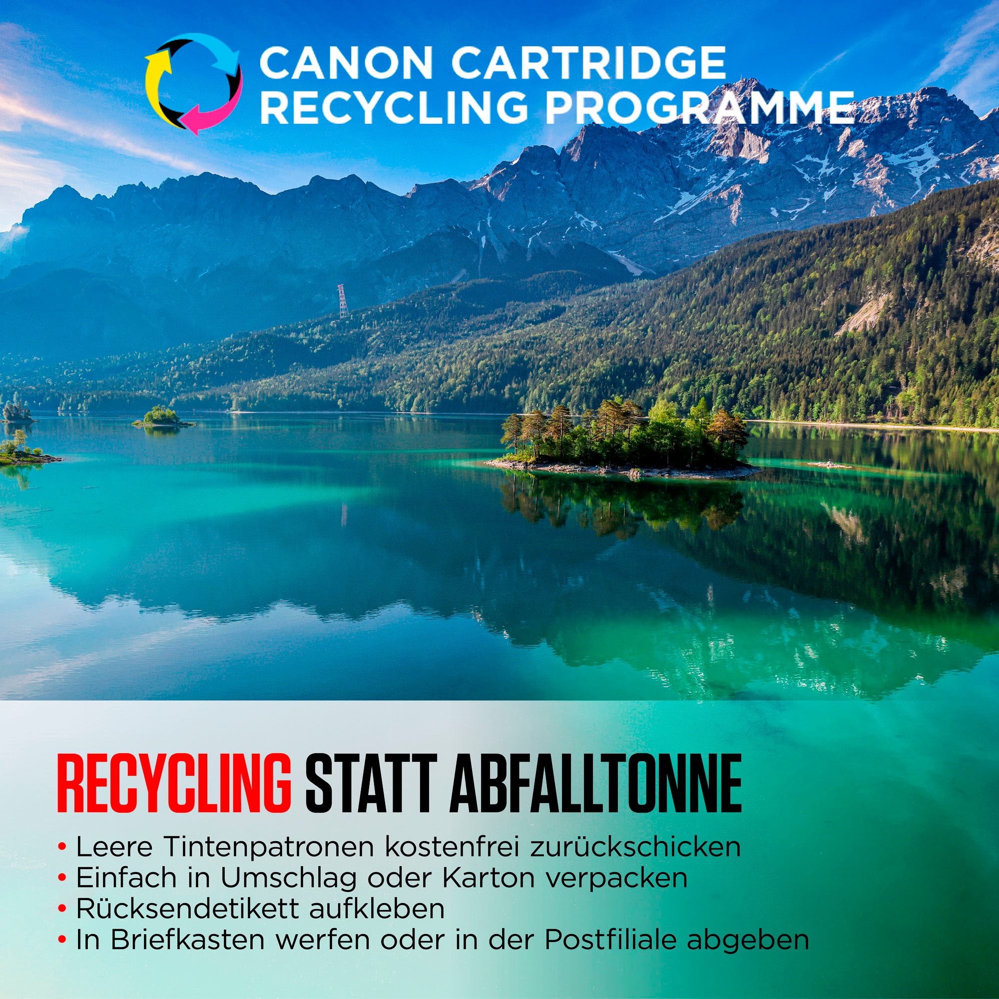 Canon Tintenpatrone »CLI-581 BK/C/M/Y Tinte + Fotopapier Value Pack«