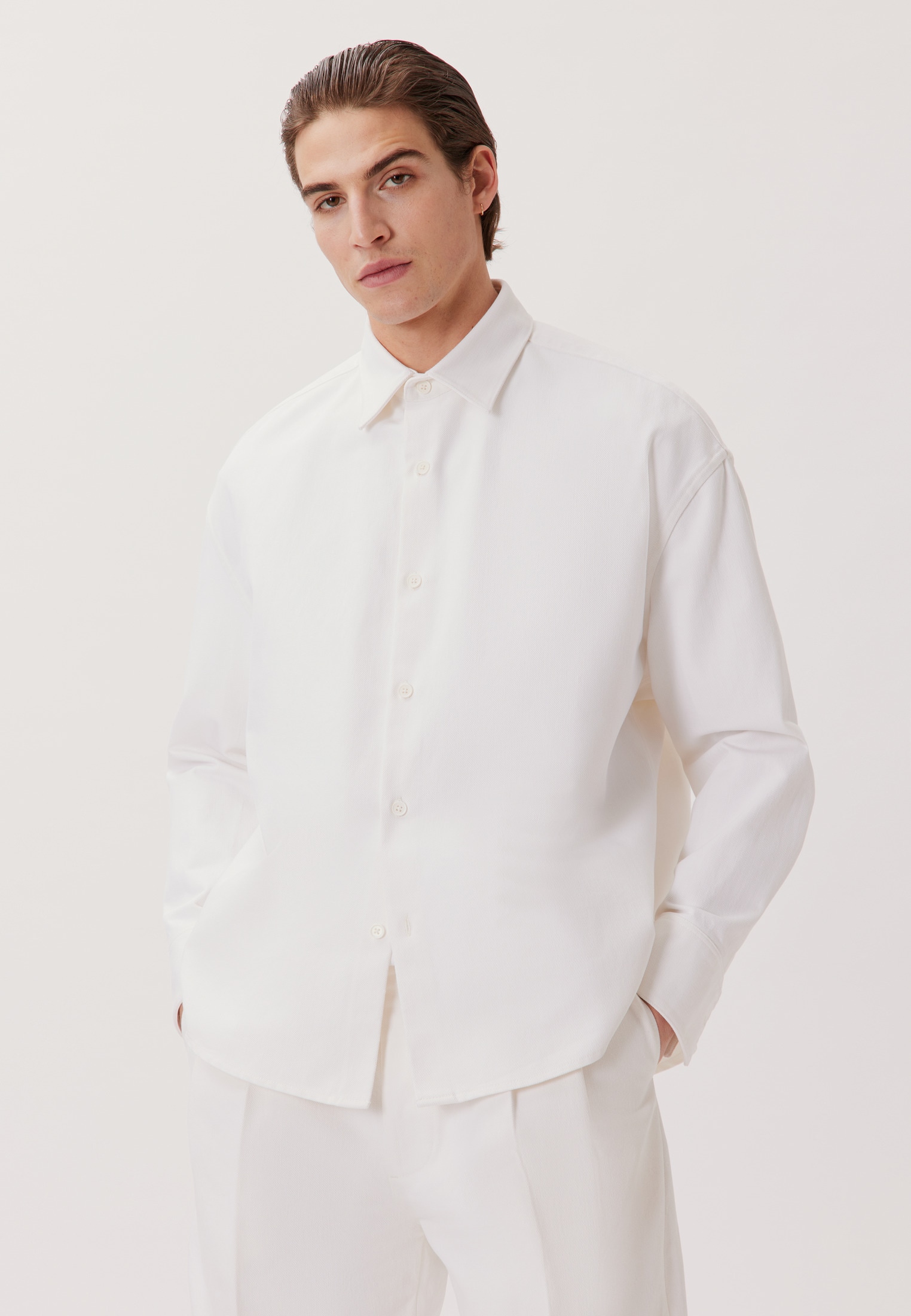 studio seidensticker Businesshemd »Studio« Oversized 1/1 Kentkragen Uni