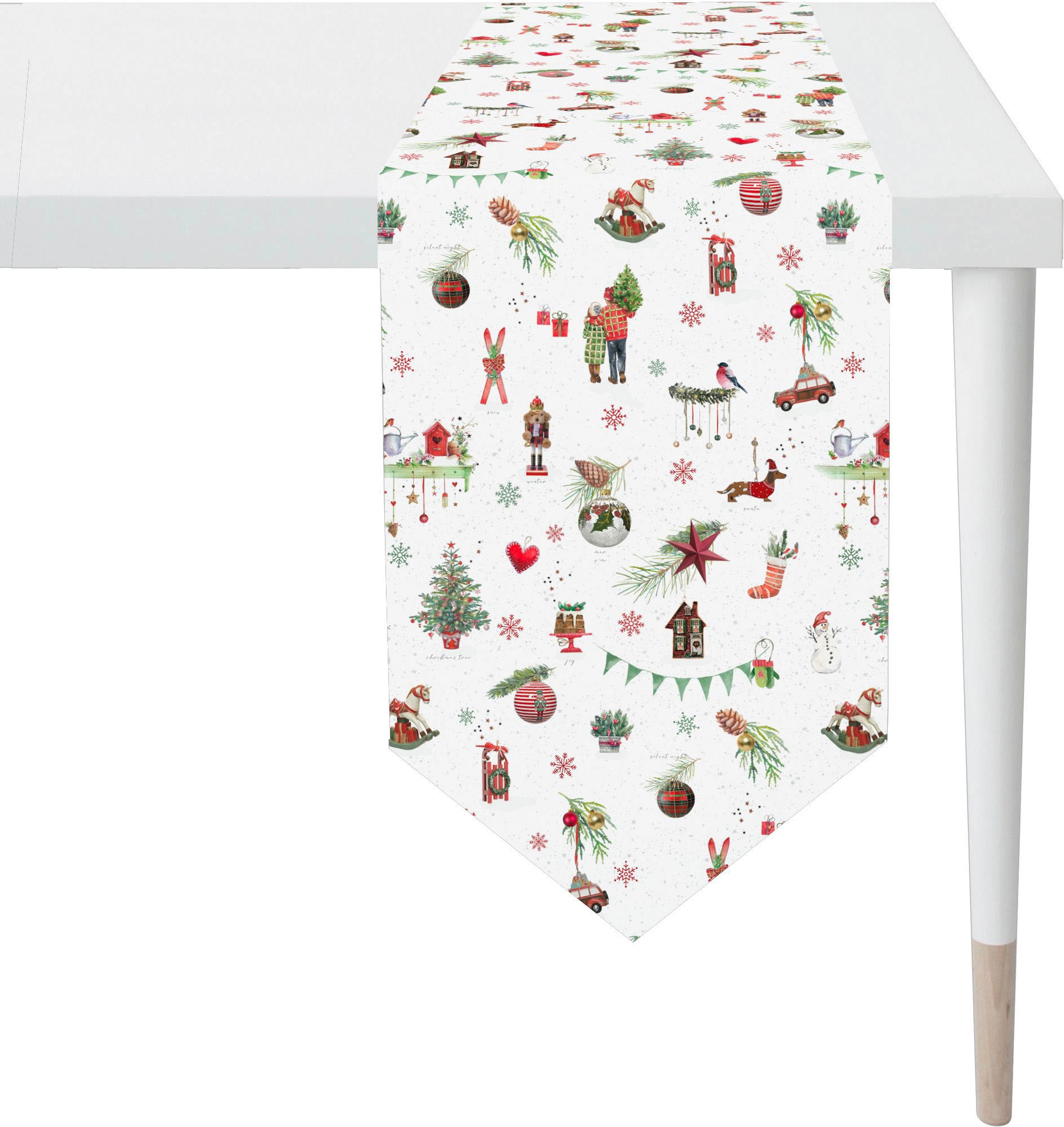 Image of APELT Tischband "6200 WINTERWELT, Weihnachtsdeko, Weihnachten" Digitaldruck