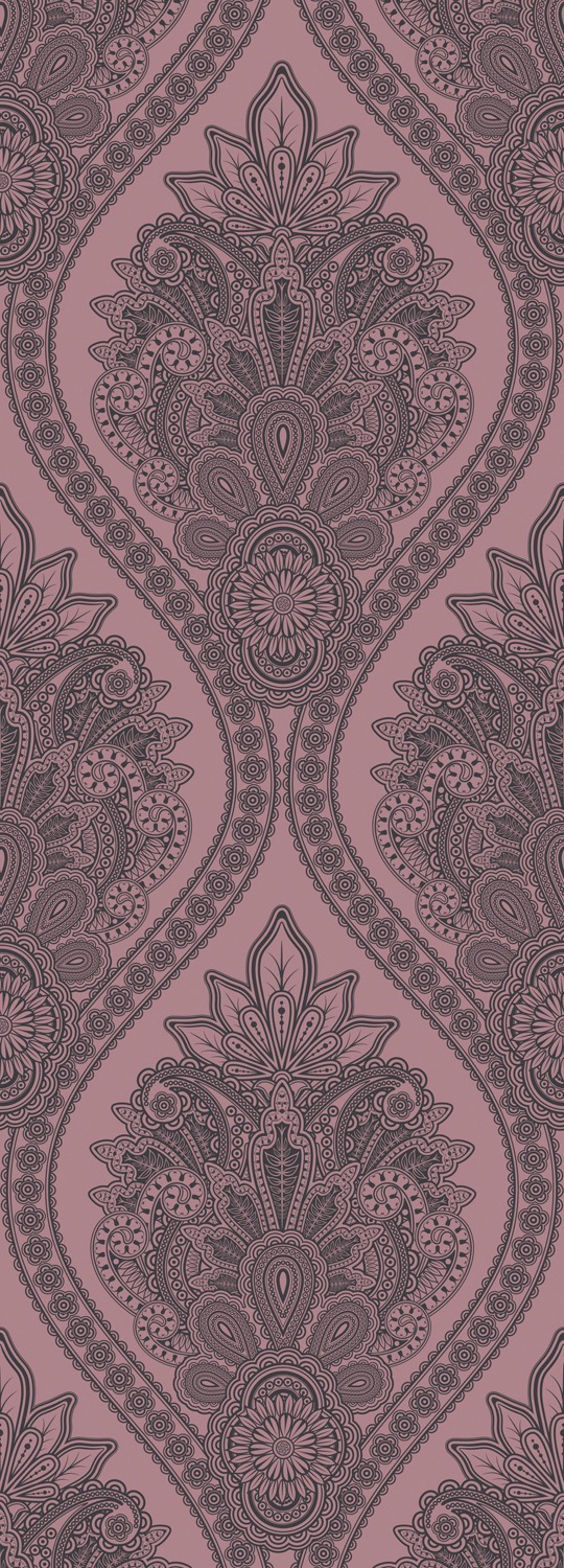 Image of queence Vinyltapete "Charlotte" Barock Kunst bedruckt glatt 90x250cm, selbstklebend, kinderleichte Anbringung, Sticker