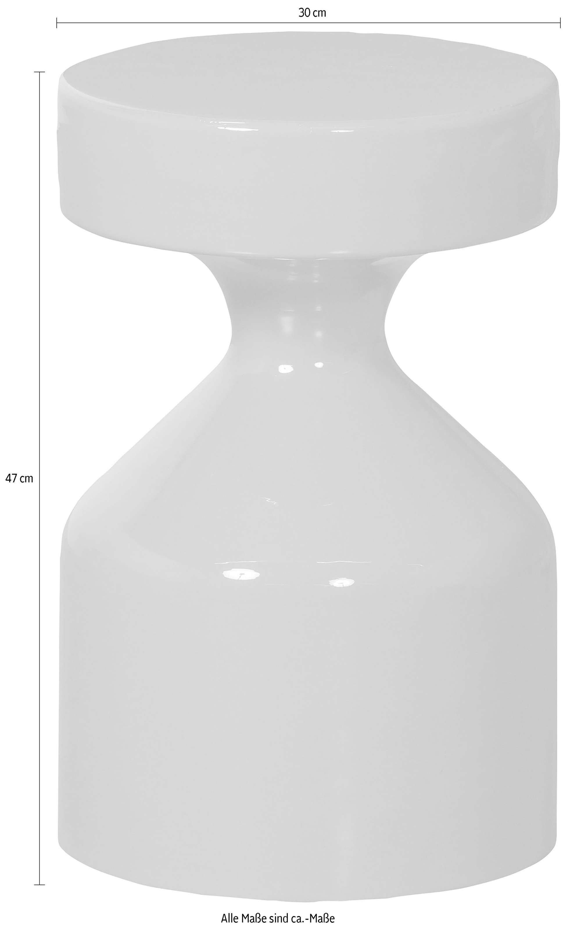 WOOOD Table d'appoint »Floyd« aus Metall, H 47 cm x B 30 cm