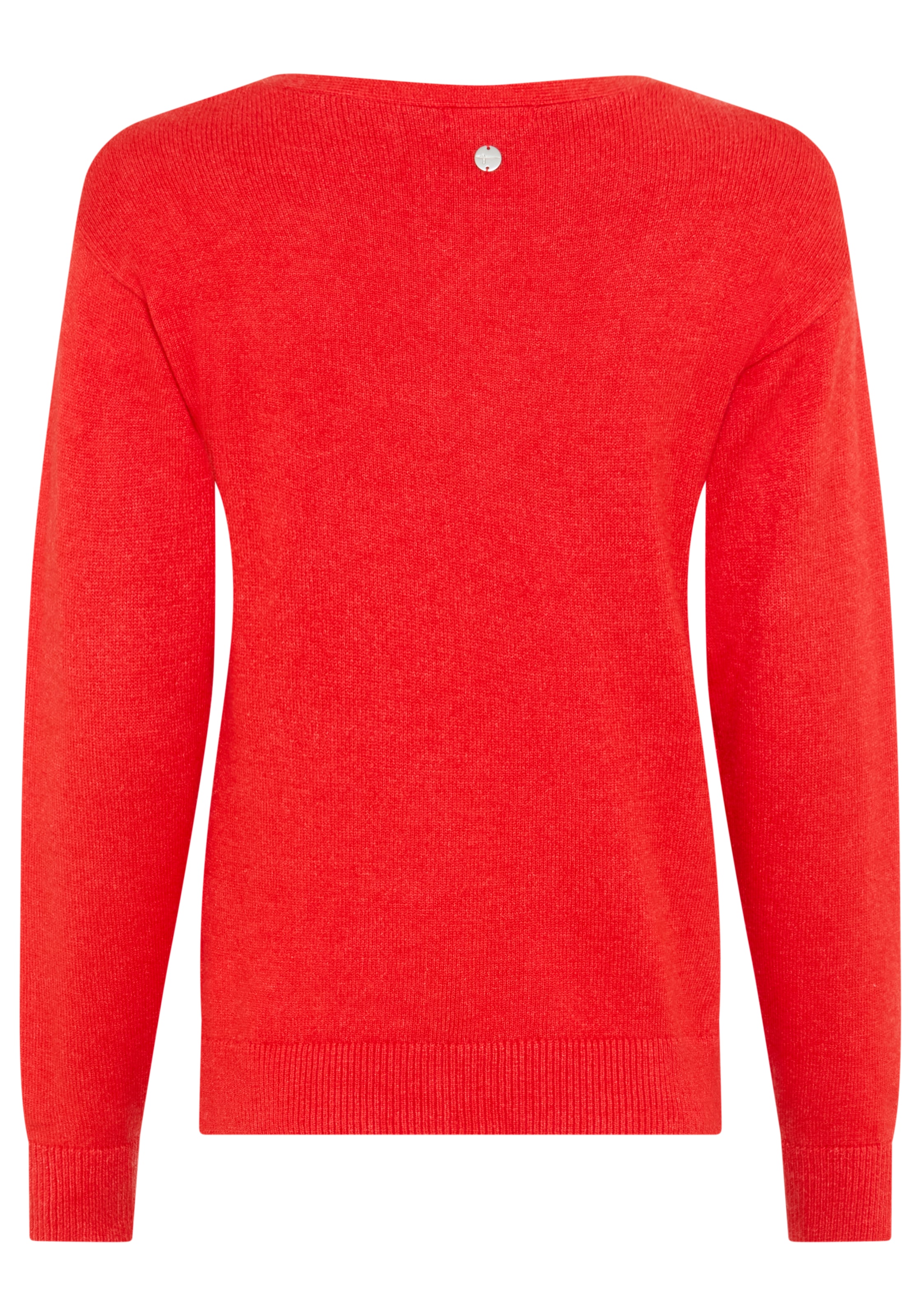 Tamaris V-Ausschnitt-Pullover mit Frontbiese