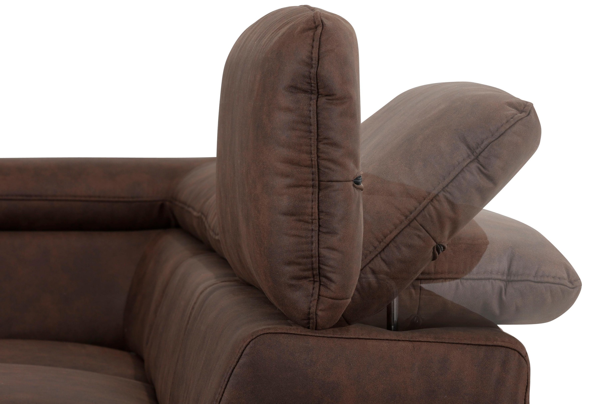 Home affaire Ecksofa »Alberto L-Form«, mit Kopfteilverstellung, wahlweise mit Bettfunktion
