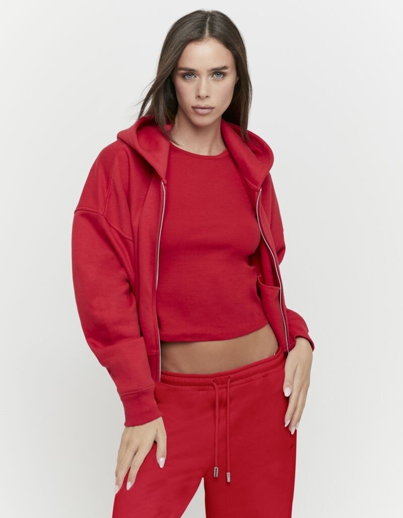 Image of Tally Weijl Kapuzensweatjacke "SSWCOGARY" weiche Sweatware, Baumwollmischung, Reissverschluss und Kapuze