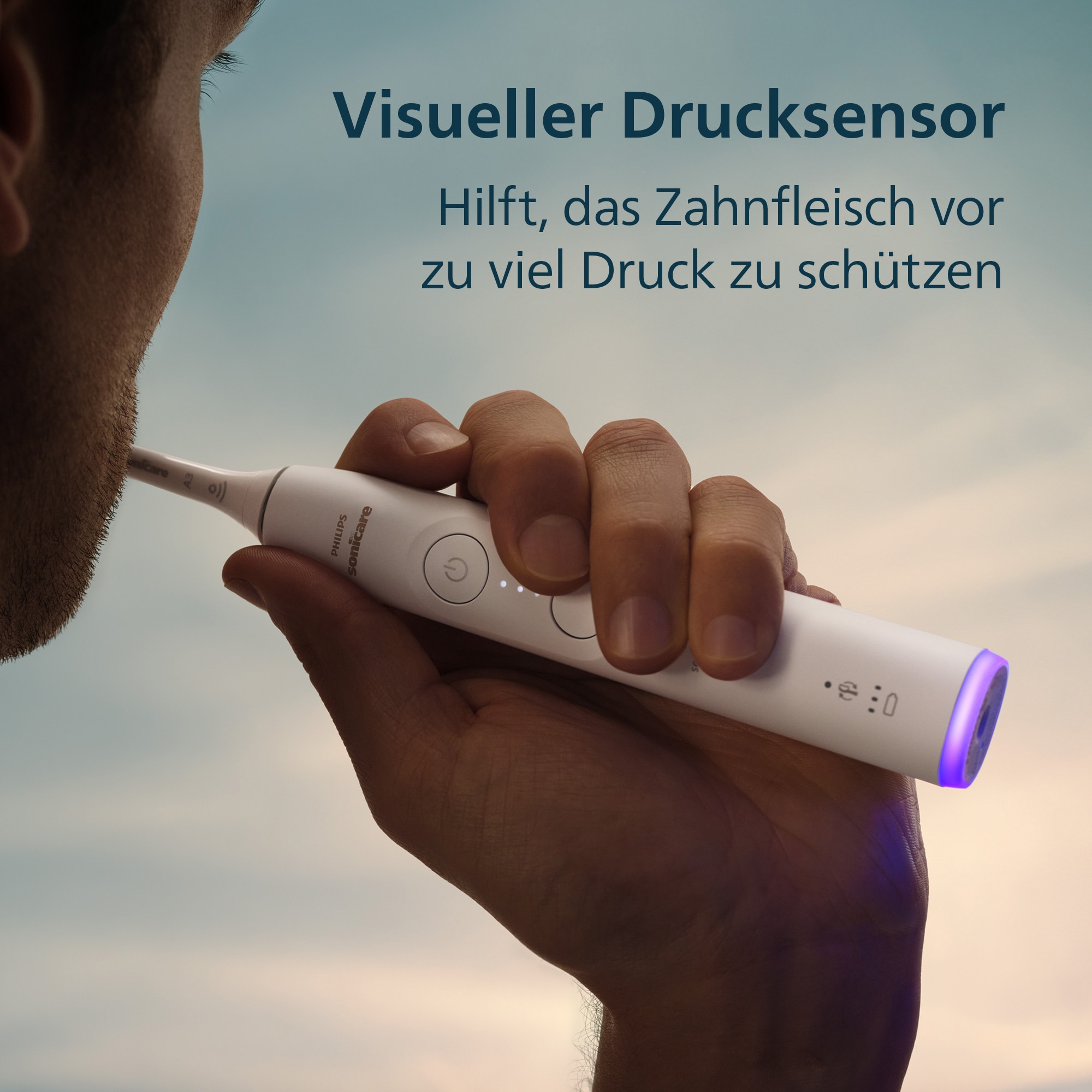 Philips Sonicare Elektrische Zahnbürste »Series 7100 HX7421/01« 1 Stk. Aufsteckbürsten mit visueller Andruckkontrolle, 7 Putzeinstellungen, inkl. Reiseetui