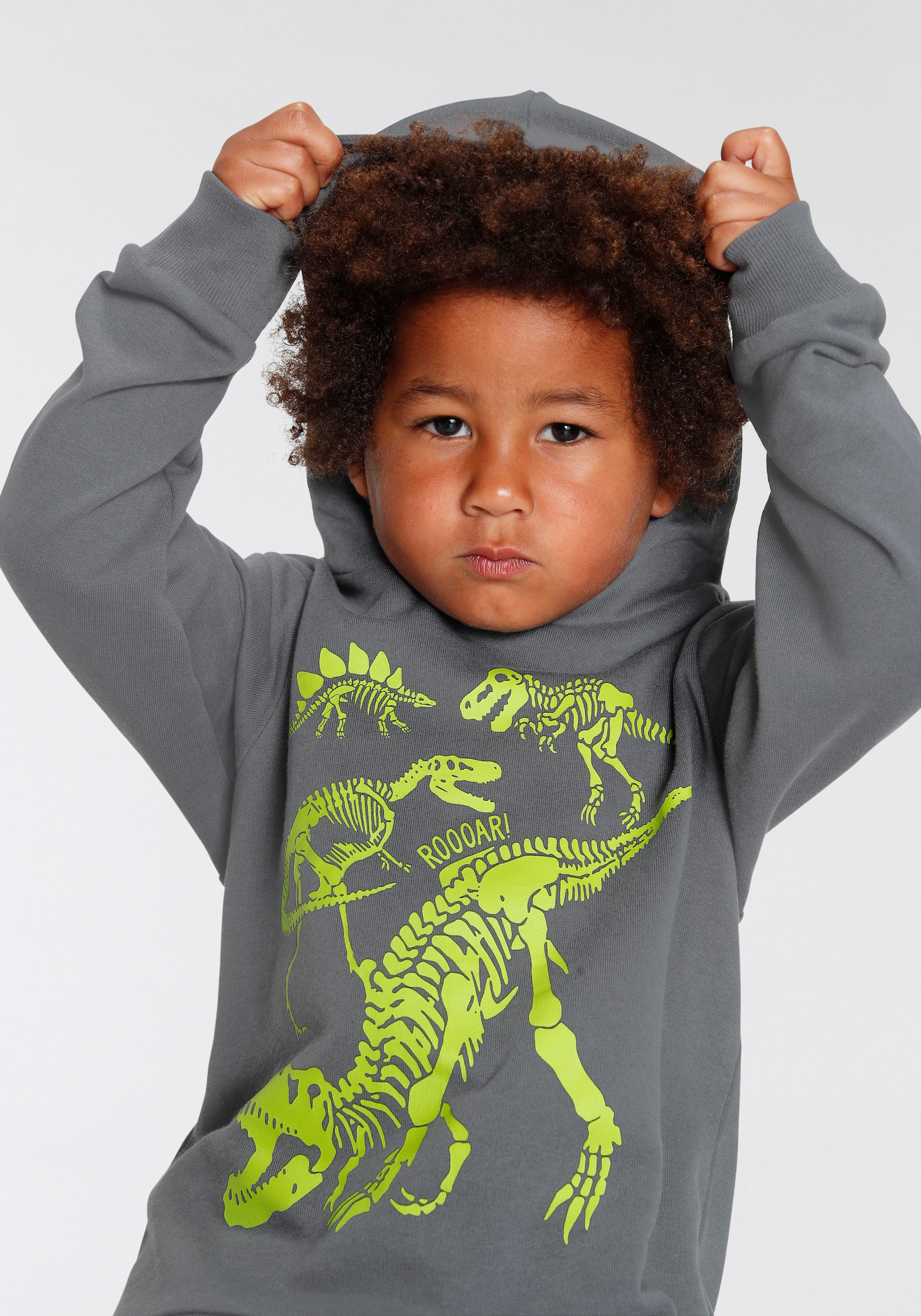 KIDSWORLD Kapuzensweatshirt »DINO«, für kleine Jungen