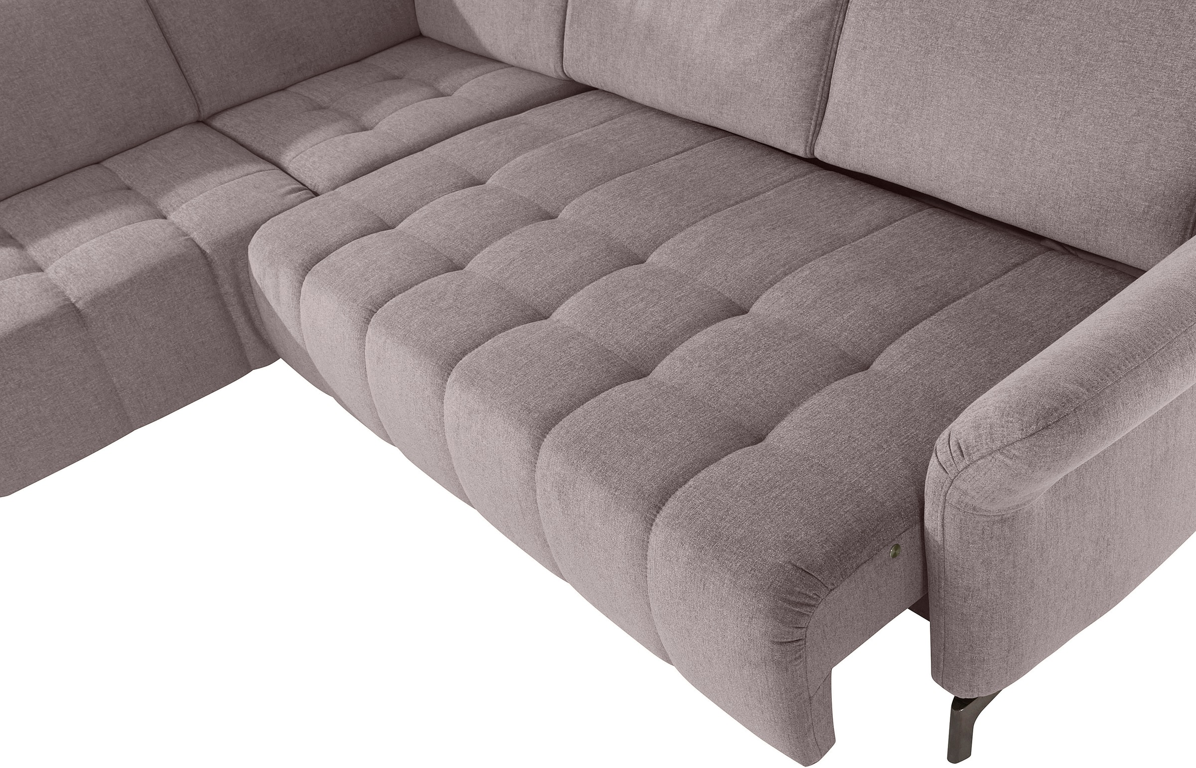 INOSIGN Ecksofa »Fresh L-Form«, Federkern, wahlweise Kopfteilverstellung und motorischer Vorziehsitz