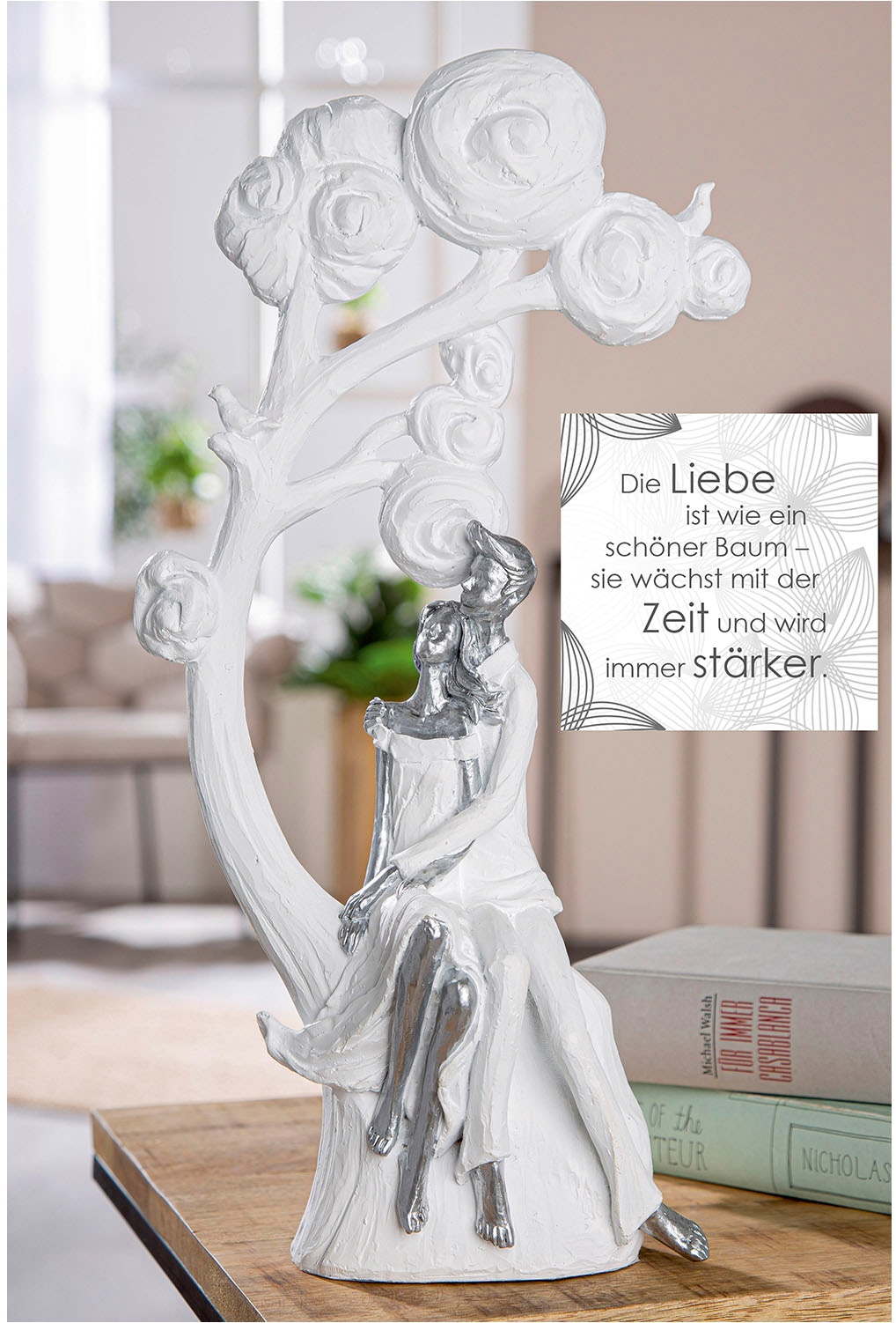 Casablanca by Gilde Dekofigur »Figur Paar; Baum Tree of love weiss H. 39,5 cm«