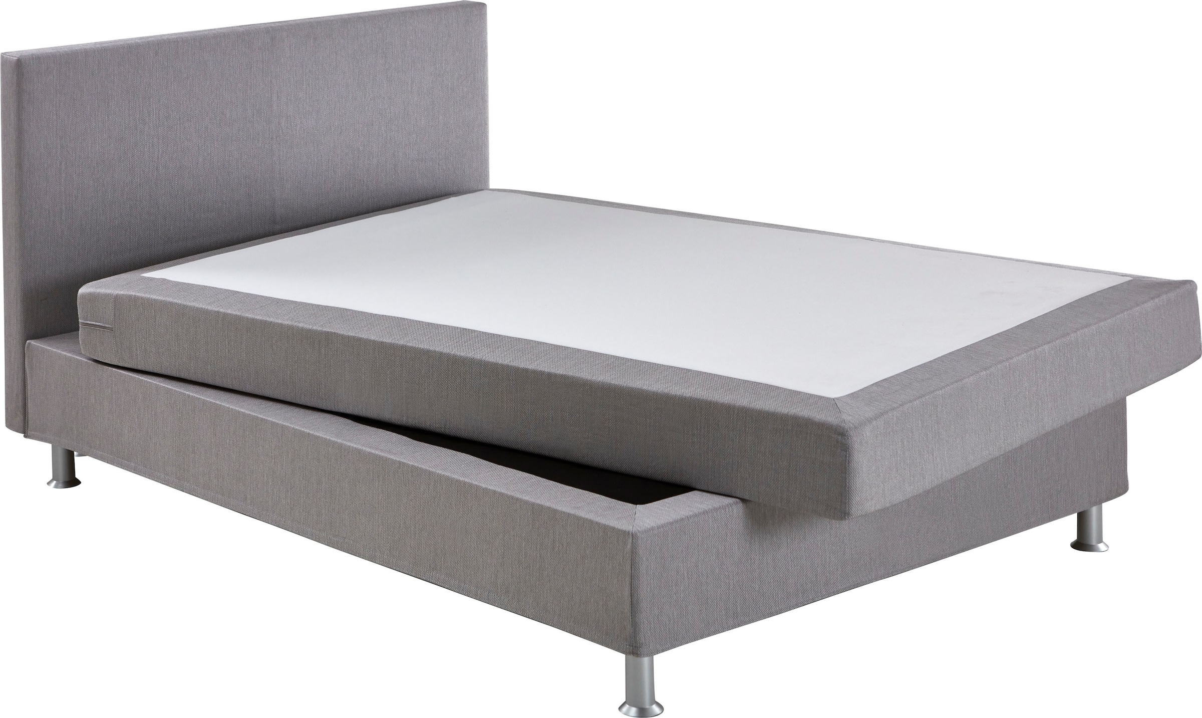 ATLANTIC home collection Boxbett »Edison« inkl. Bonnellfederkern-Matratze und Topper