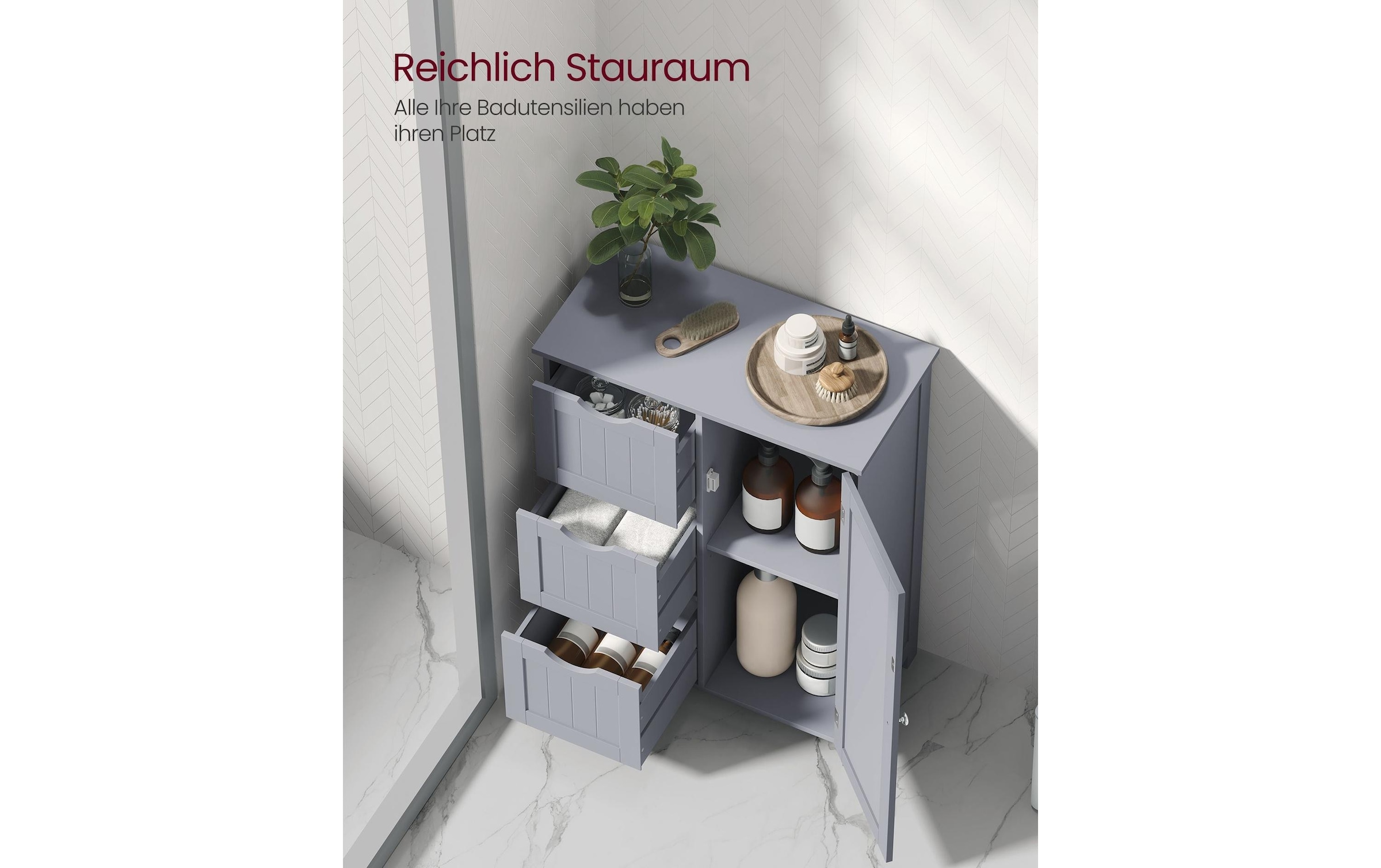 VASAGLE Kommode »in Landhausstil 60 x 80 cm«