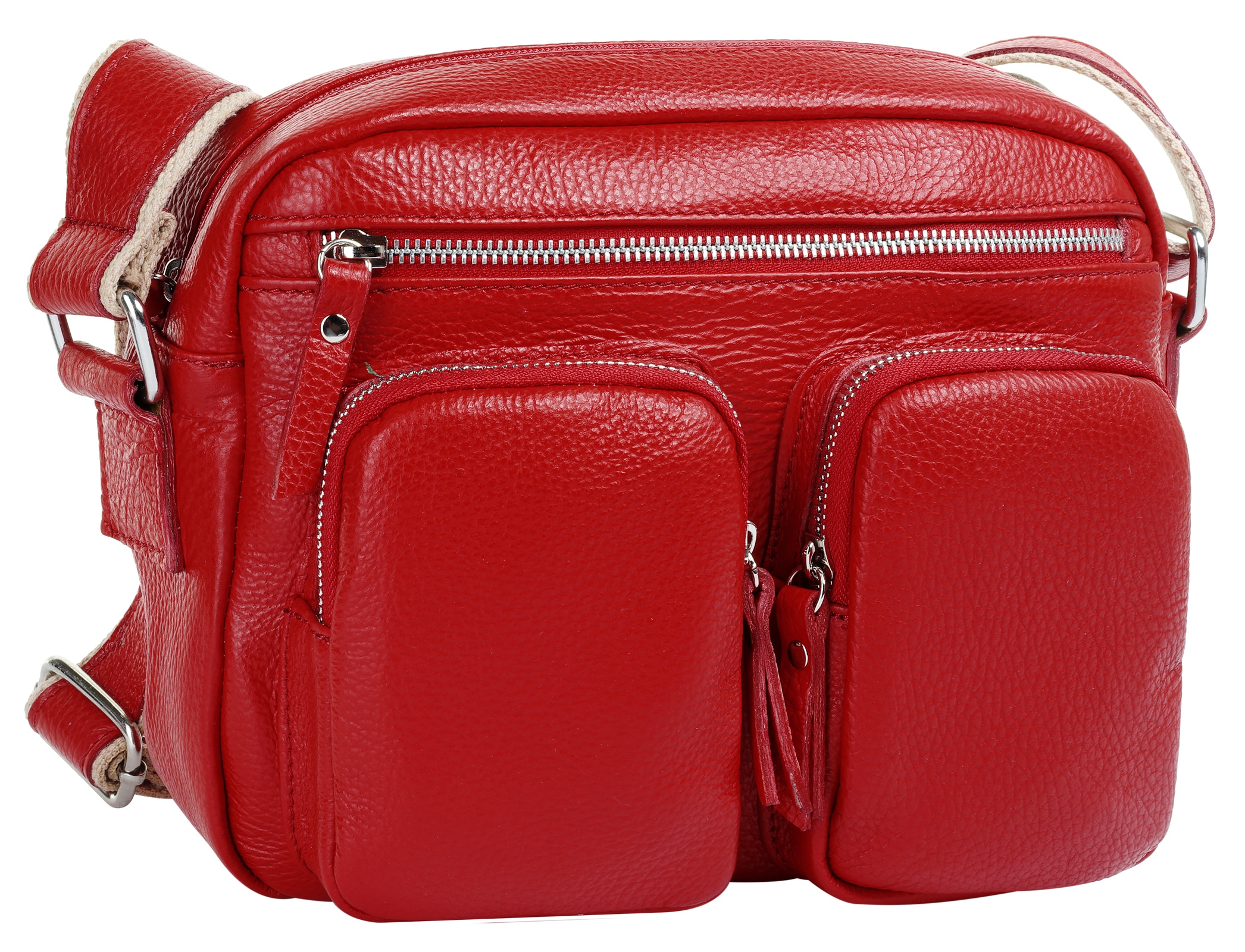 Samantha Look Sac à bandoulière echt Leder, Made in Italy