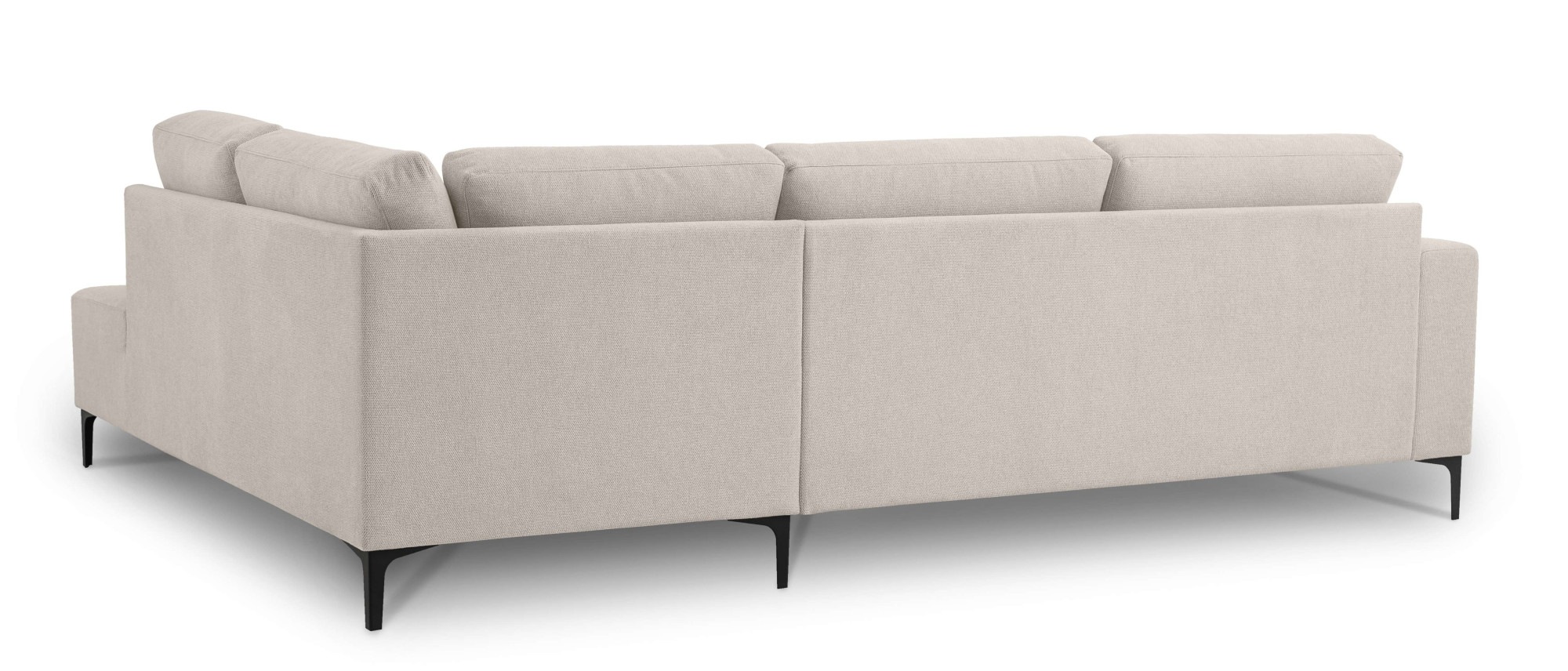 Home affaire Ecksofa »Tournon, L-Form, Breite 256 cm, Webstoff, Chenille«, Designsofa im nordischen Stil, Wellenunterfederung, Metallfüsse