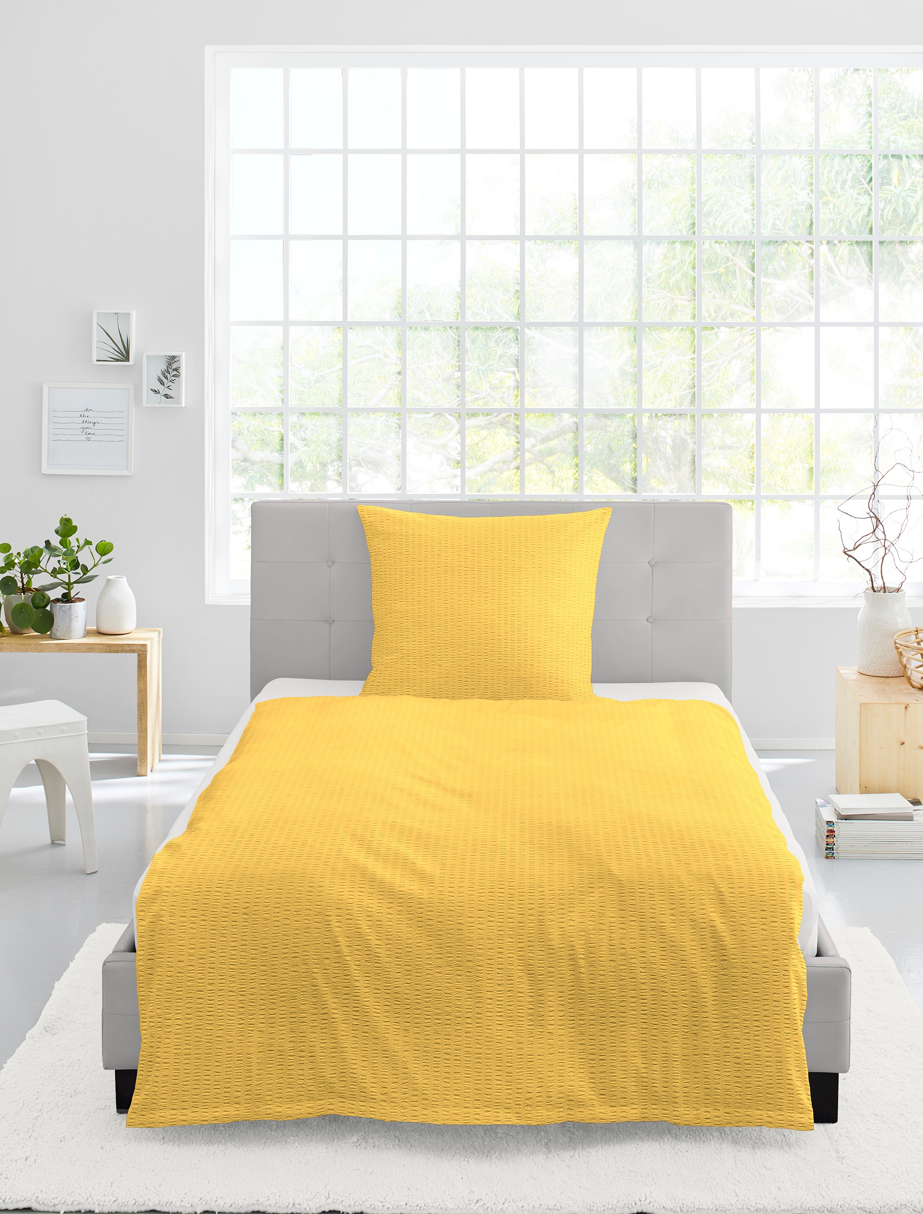 BIERBAUM Bettwäsche »Chic Uni«, Schickes Unidesign: Modern und elegant für jedes Schlafzimmer