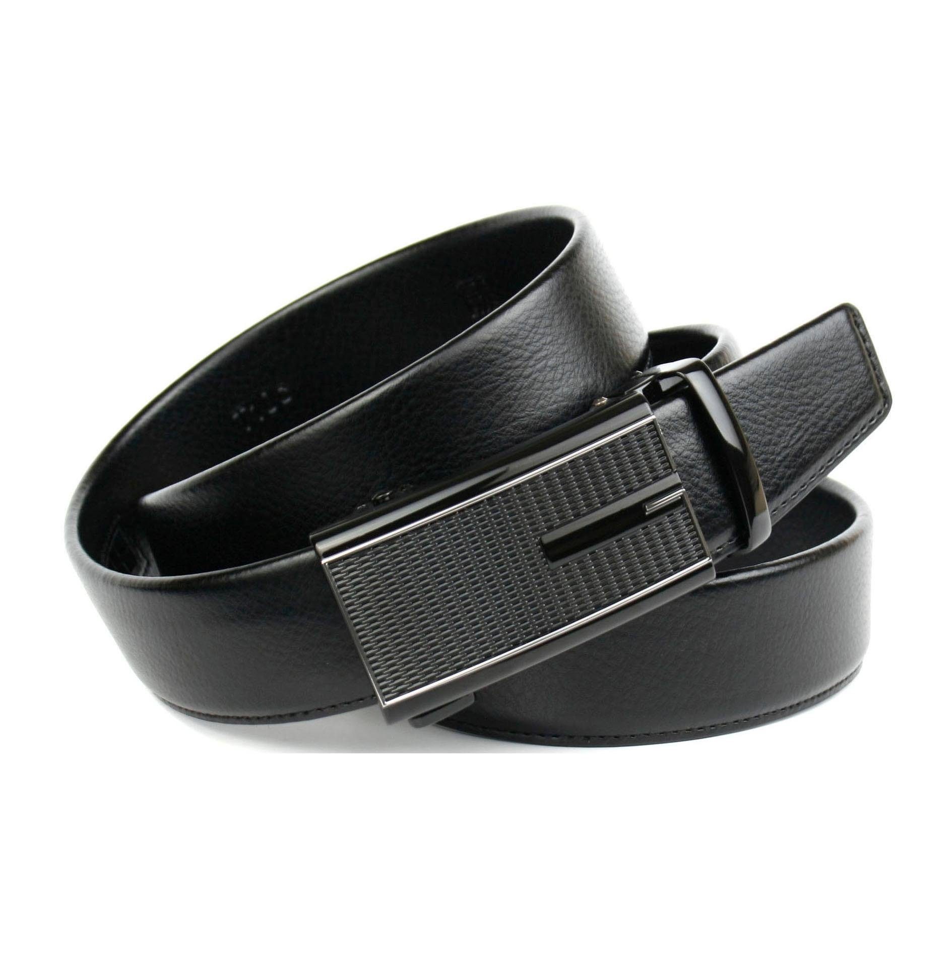 Image of Anthoni Crown Ledergürtel, Schliesse in Diamant-Schwarz, leichte Narbung bei Ackermann Versand Schweiz