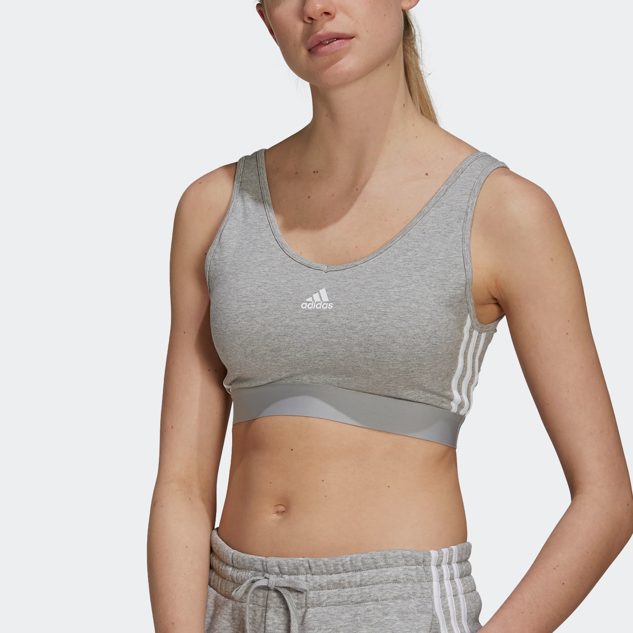 Image of adidas Performance Sport-BH »ESSENTIALS REMOVABLE PADS 3-STREIFEN CROP-TOP« bei Ackermann Versand Schweiz
