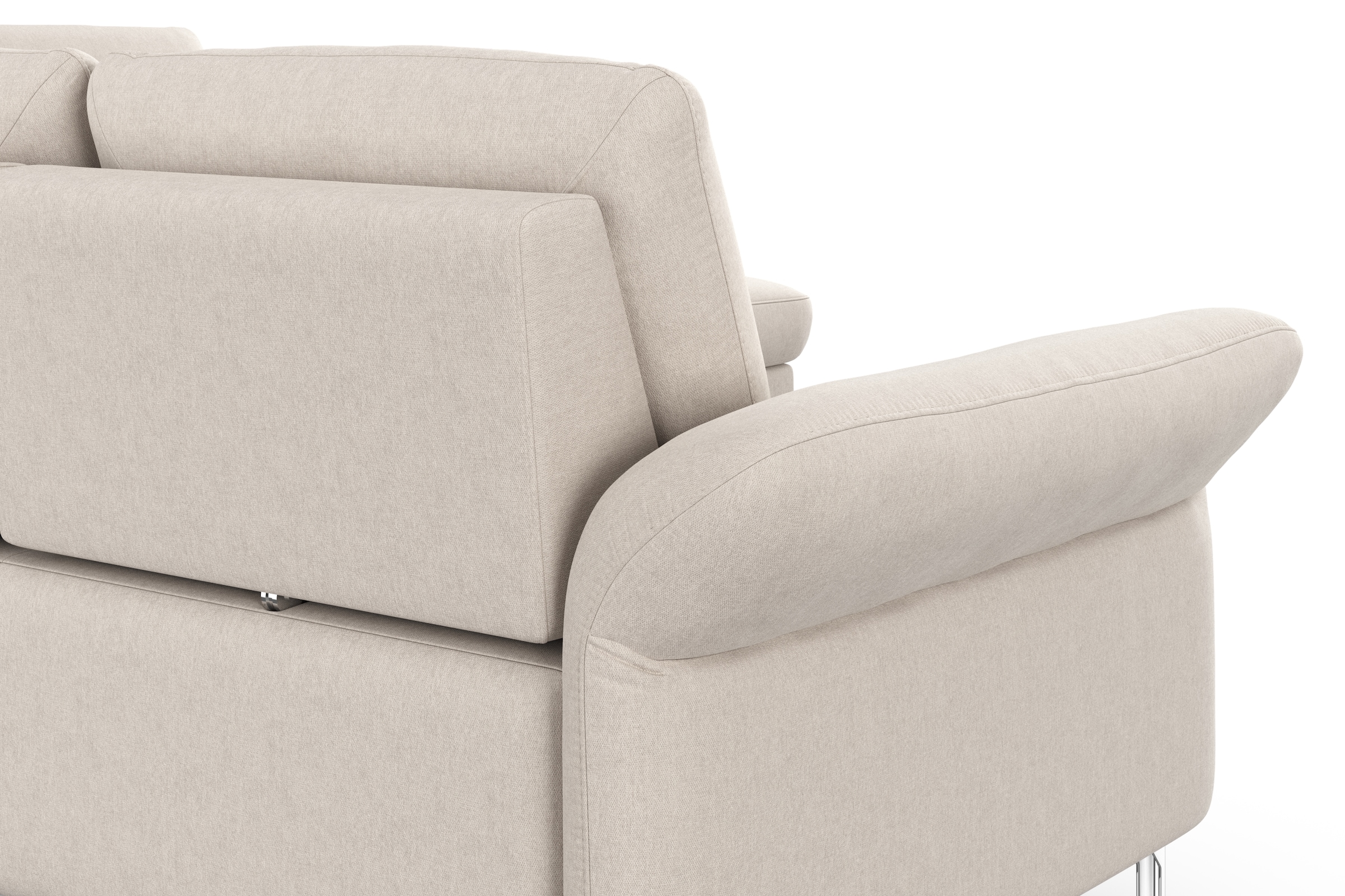 INOSIGN Ecksofa »Palm Beach L-Form« Federkern, mit Sitztiefenverstellung, wahlweise mit Bettfunktion