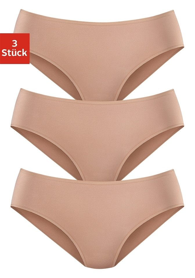 Image of LASCANA Jazz-Pants Slips, (Packung, 3 St., 3er-Pack), aus hochwertiger Modal-Qualität bei Ackermann Versand Schweiz