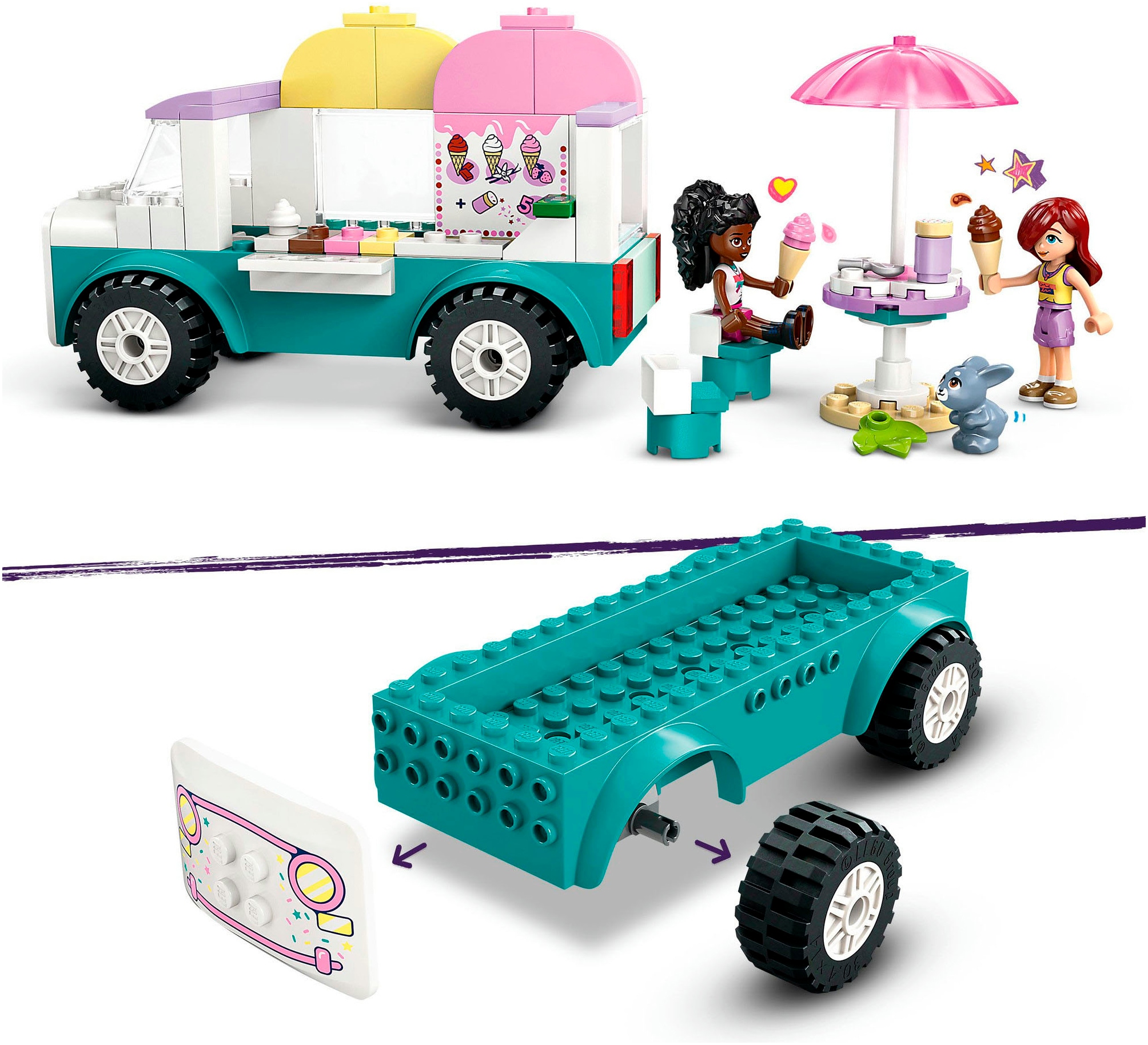 LEGO® Konstruktionsspielsteine »Heartlake City Eiswagen (42644), LEGO Friends« Made in Europe