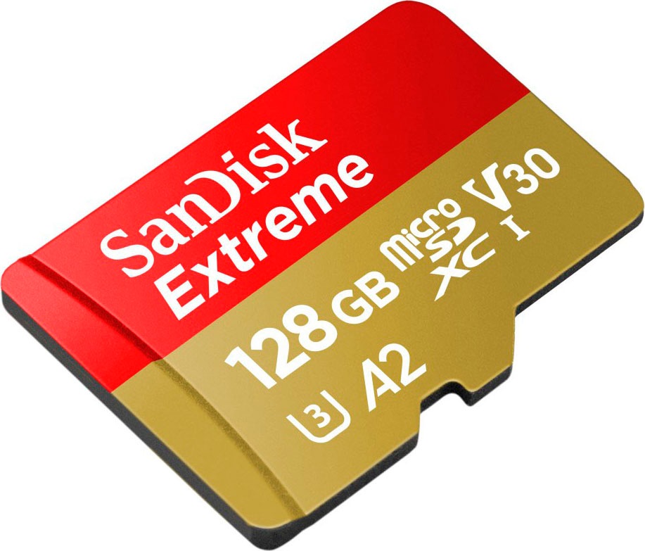 Sandisk Speicherkarte »Extreme 128GB«, (UHS Class 3 160 MB/s Lesegeschwindigkeit)