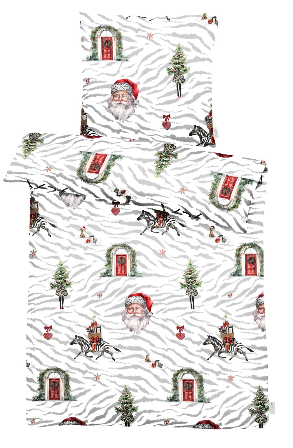 APELT Bettwäsche "Michel Flanell" 2 Bettwäsche-Set mit Reißverschluss, Flanell, Digitaldruck