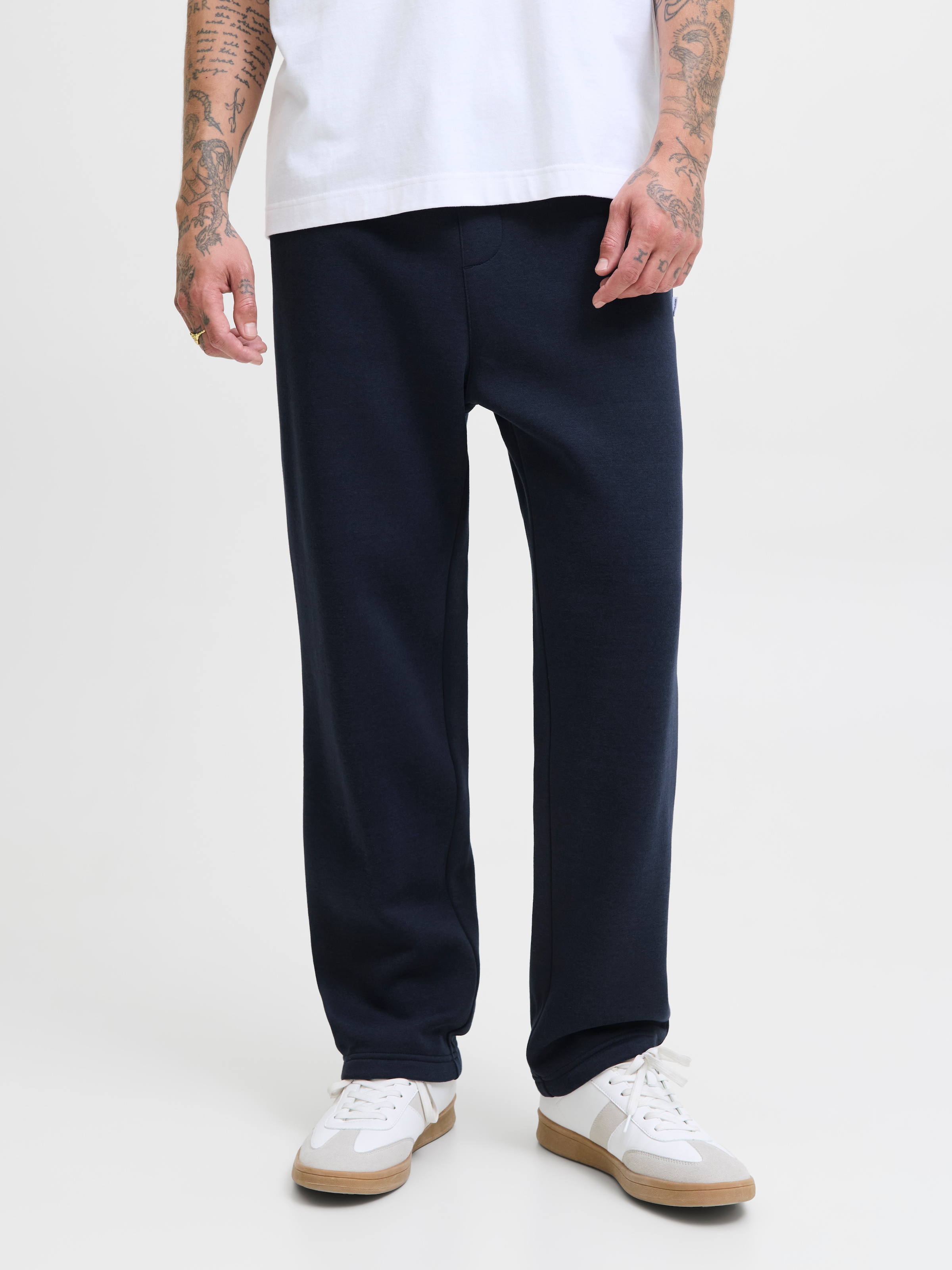 Jack & Jones Sweathose »JPSTKANE BRADLEY UNCUFFED SWT PANTS NOOS«  Materialmix, relaxed fit