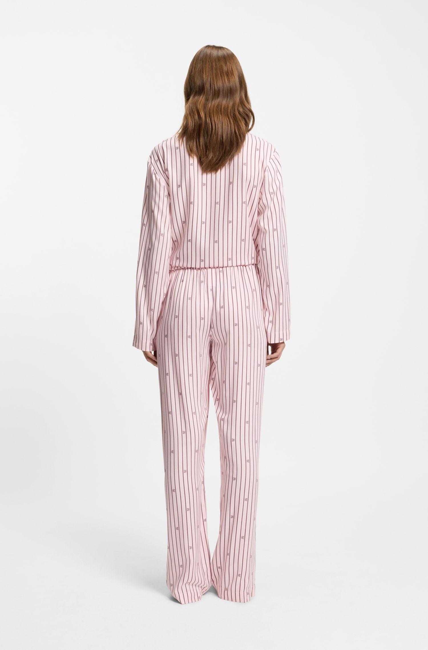 HUGO Underwear Pantalon de pyjama »SARTORIAL«  mit Streifen und gestapelten Logos, elastischer Bund