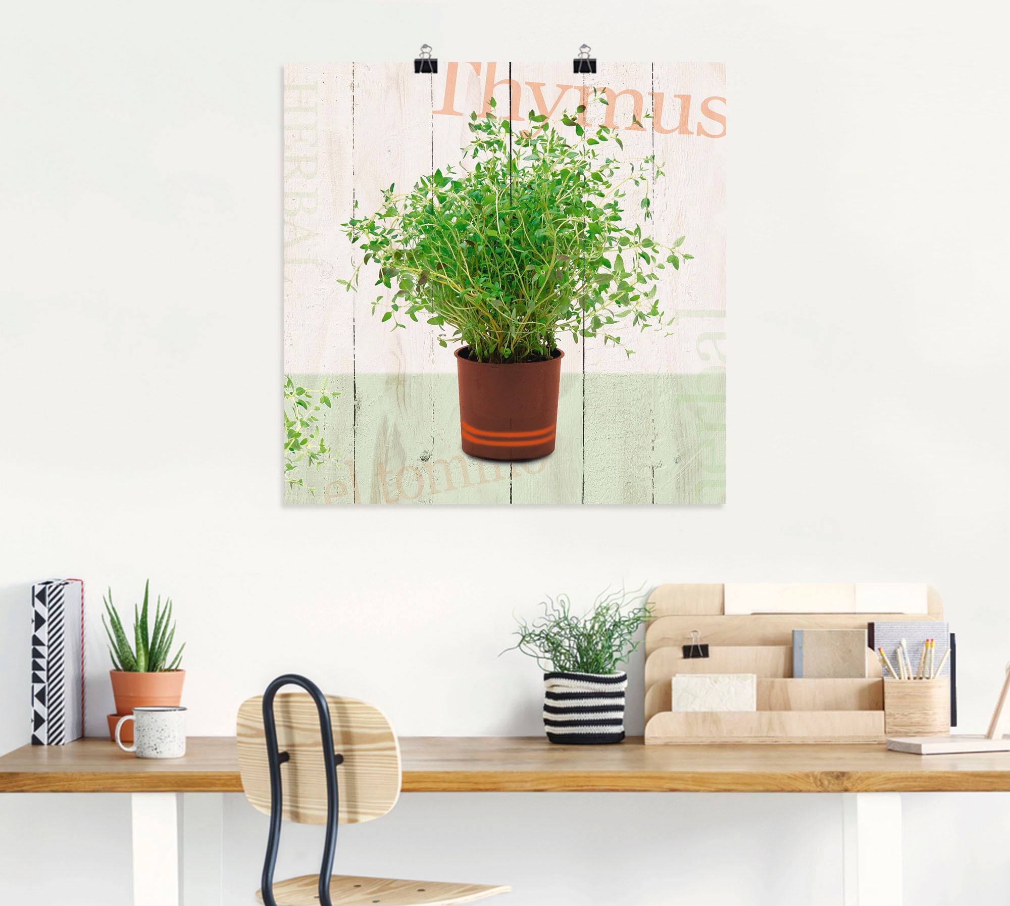 Artland Poster »Thymian«, Pflanzen, (1 St.), als Alubild, Leinwandbild, Wandaufkleber oder Poster in versch. Grössen