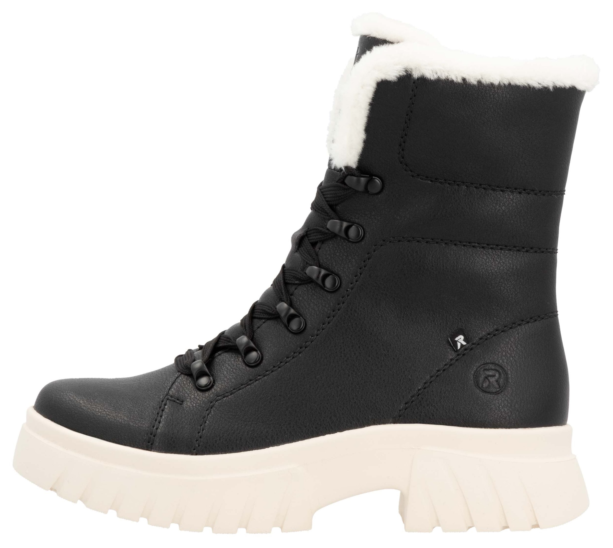 Rieker EVOLUTION Winterboots, Schnürboots, Plateaustiefelette, Profilsohle, Innenreissverschluss