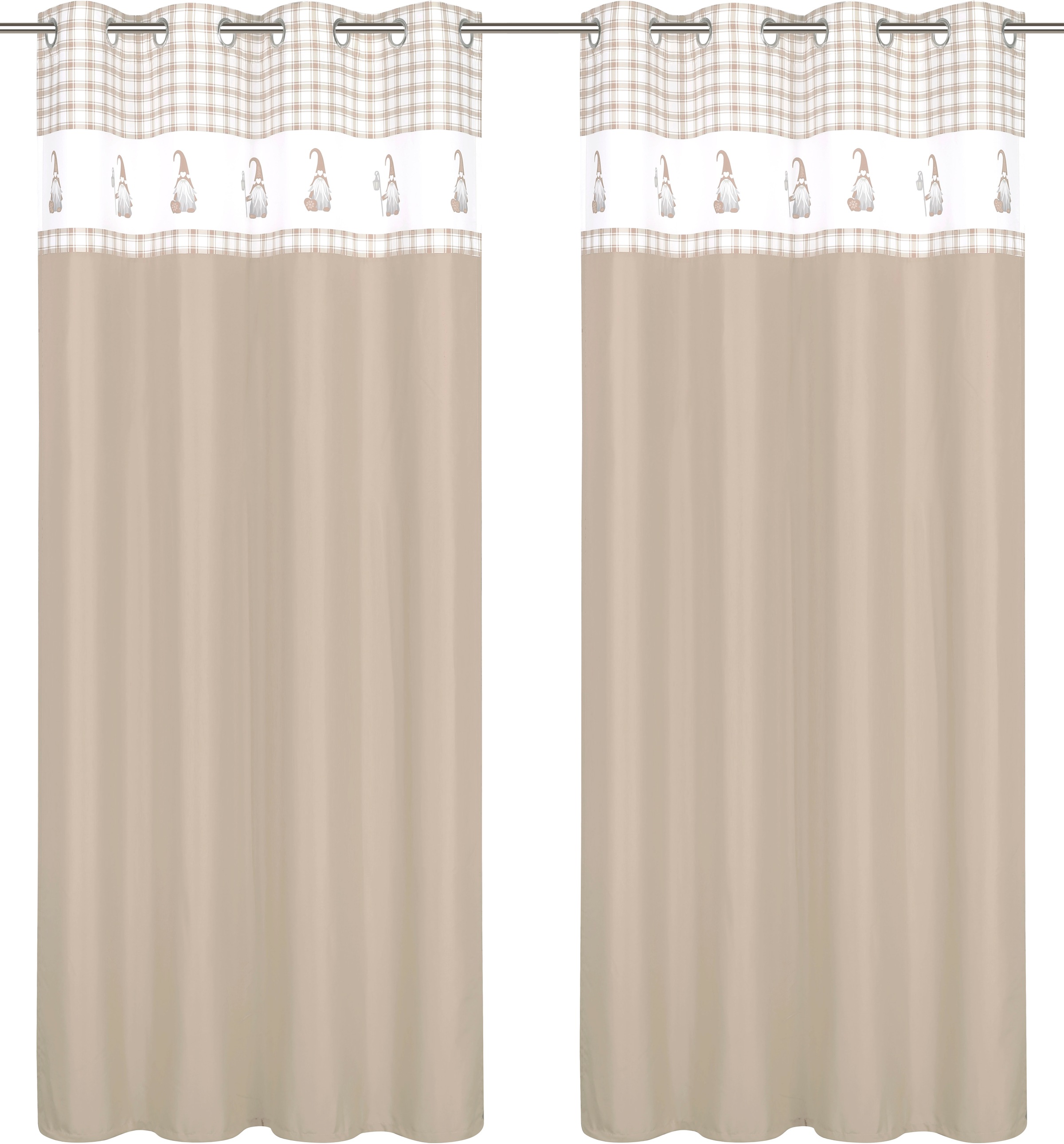 Image of my home Vorhang »WICHTEL«, (1 St.), Blickdicht,Bedruckt, Polyester bei Ackermann Versand Schweiz
