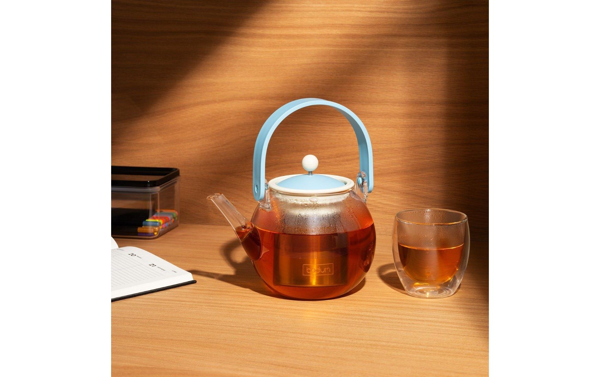 Bodum Teebereiter »Assam 1 l« Teebereiter mit Edelstahlfilter und Bambus Henkel