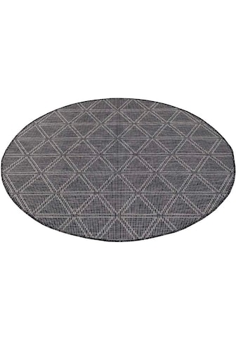 Carpet City Teppich »Palm«, rund, 5 mm Höhe, Wetterfest & UV-beständig, für Balkon,... kaufen