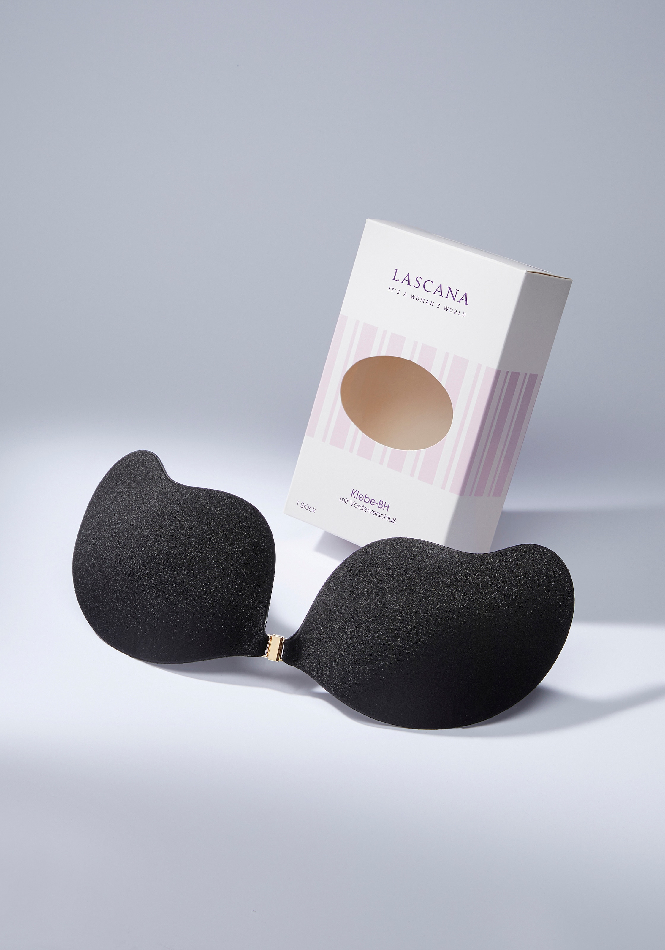 Image of LASCANA Klebe-BH ", BH rückenfrei, BH ohne Träger mit Push-up-Effekt" ohne Bügel mit Silikon und praktischem Vorderverschluss
