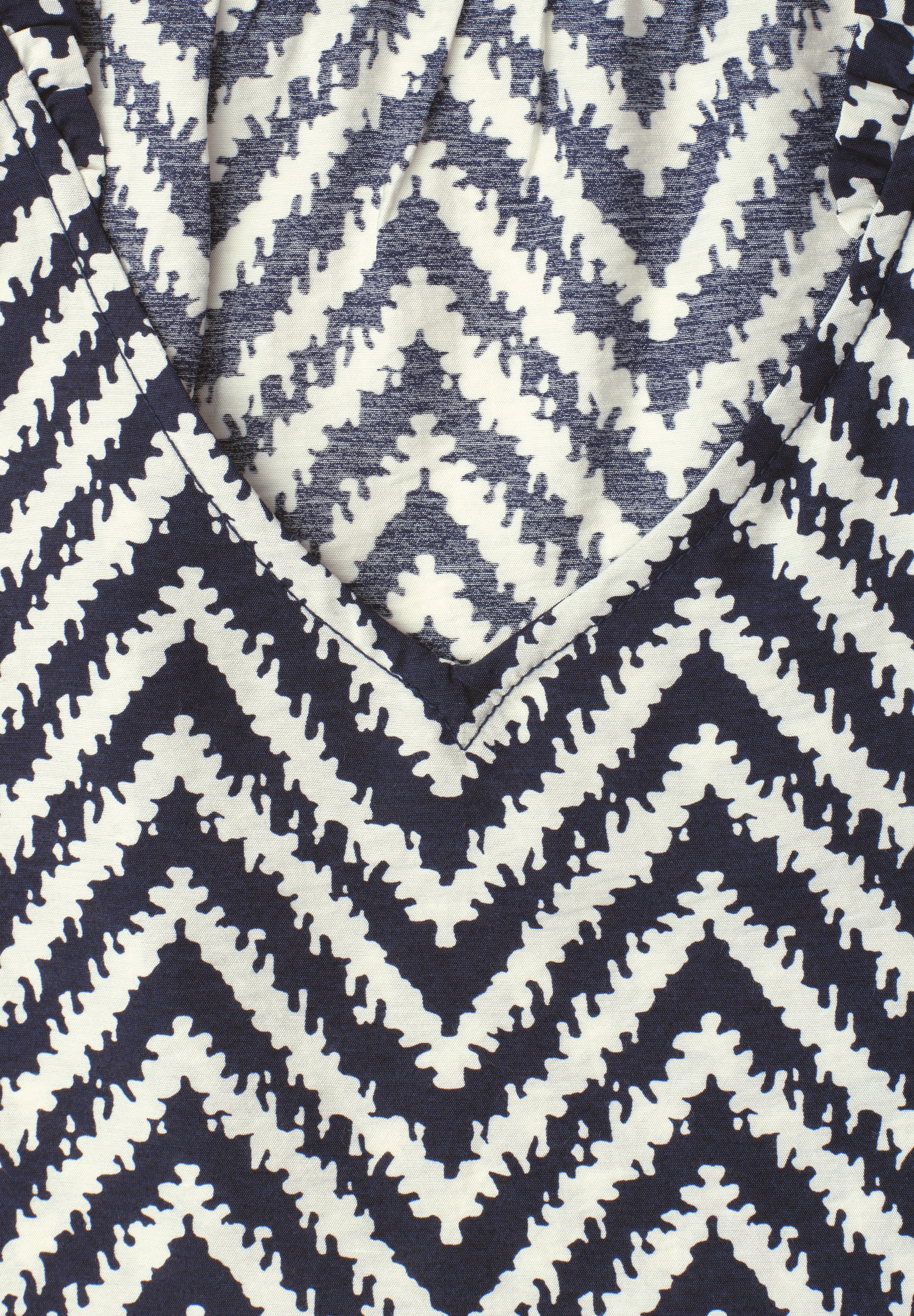 STREET ONE Top chemisier blouse d'été avec motif zigzag