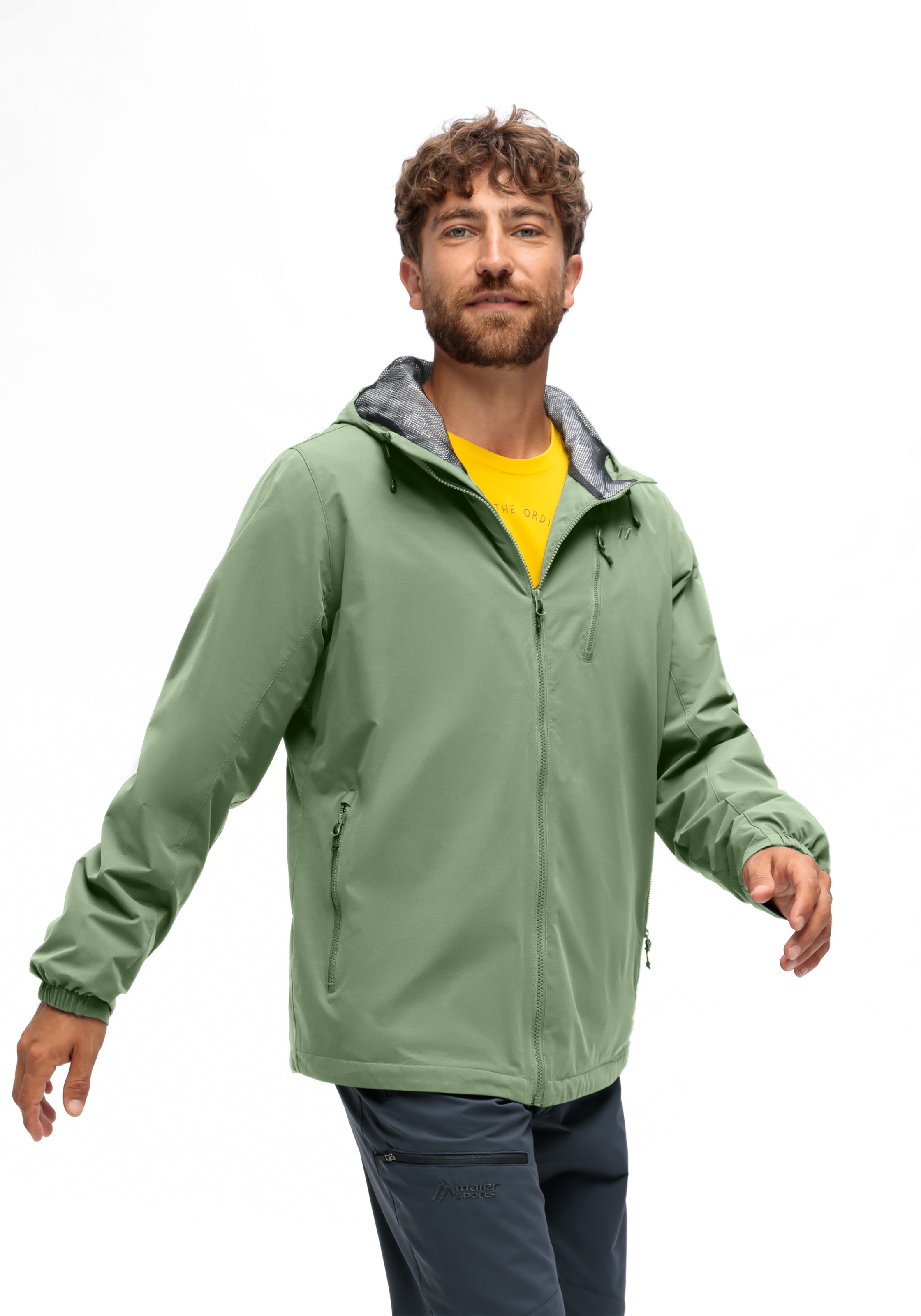Maier Sports Outdoorjacke »ArorA Loop M«, Herren Jacke wasserdicht, Funktionsjacke 3 Taschen aussen + Innentasche