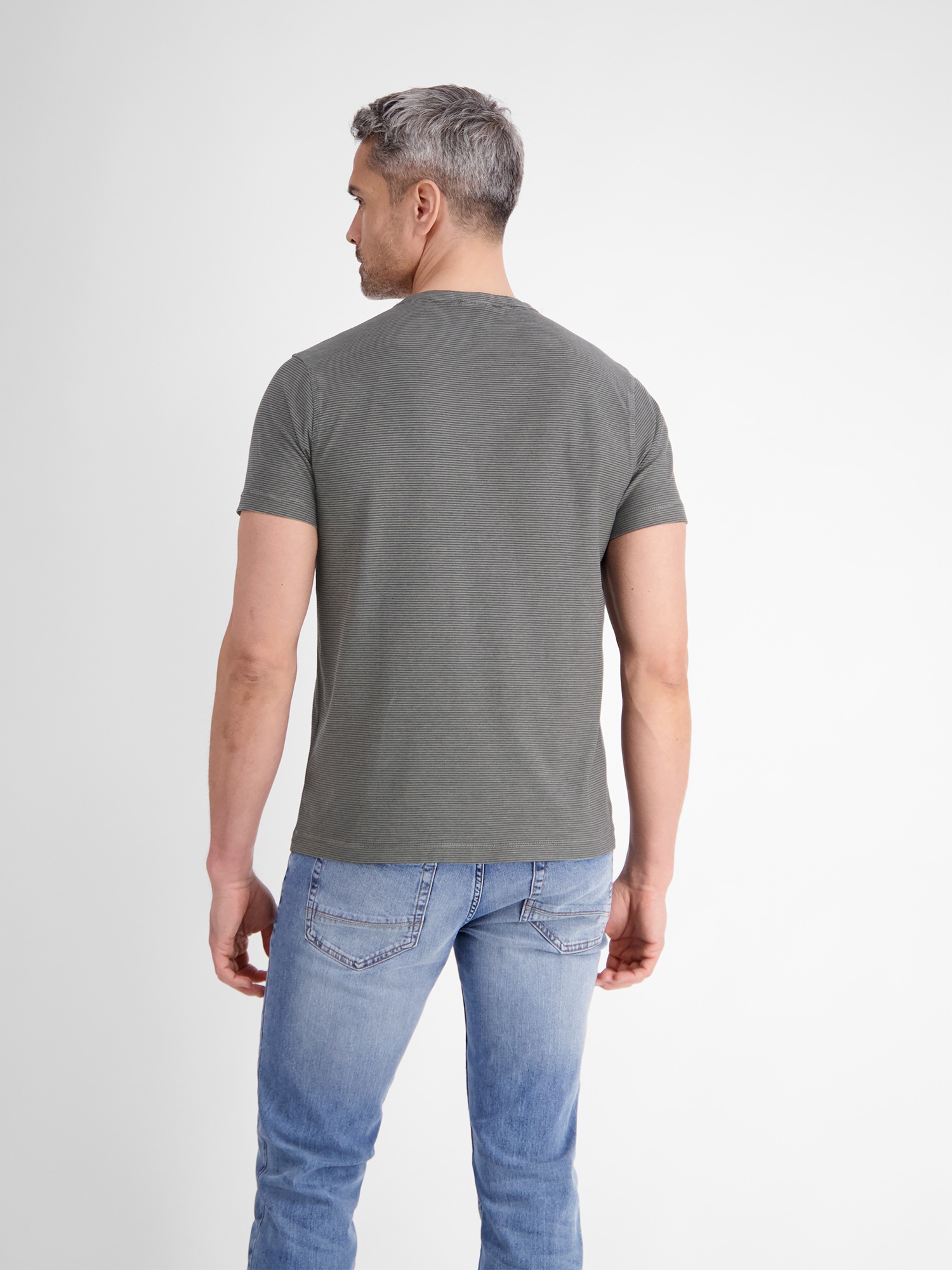 LERROS Henleyshirt »LERROS Herren Serafino-Shirt, gestreift«