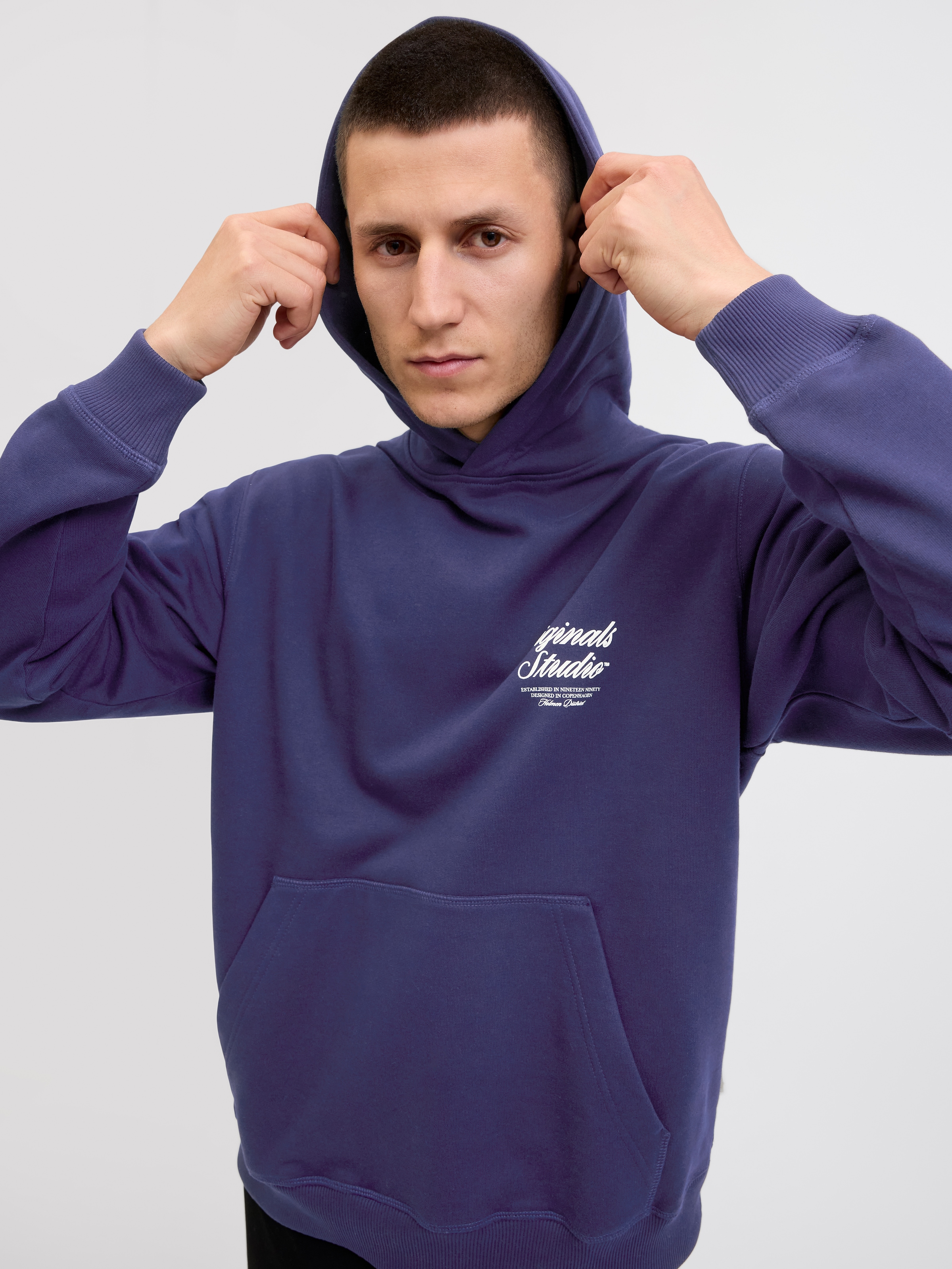 Jack & Jones Kapuzensweatshirt »JORNORREBRO TYPO BACK SWEAT HOOD SN«