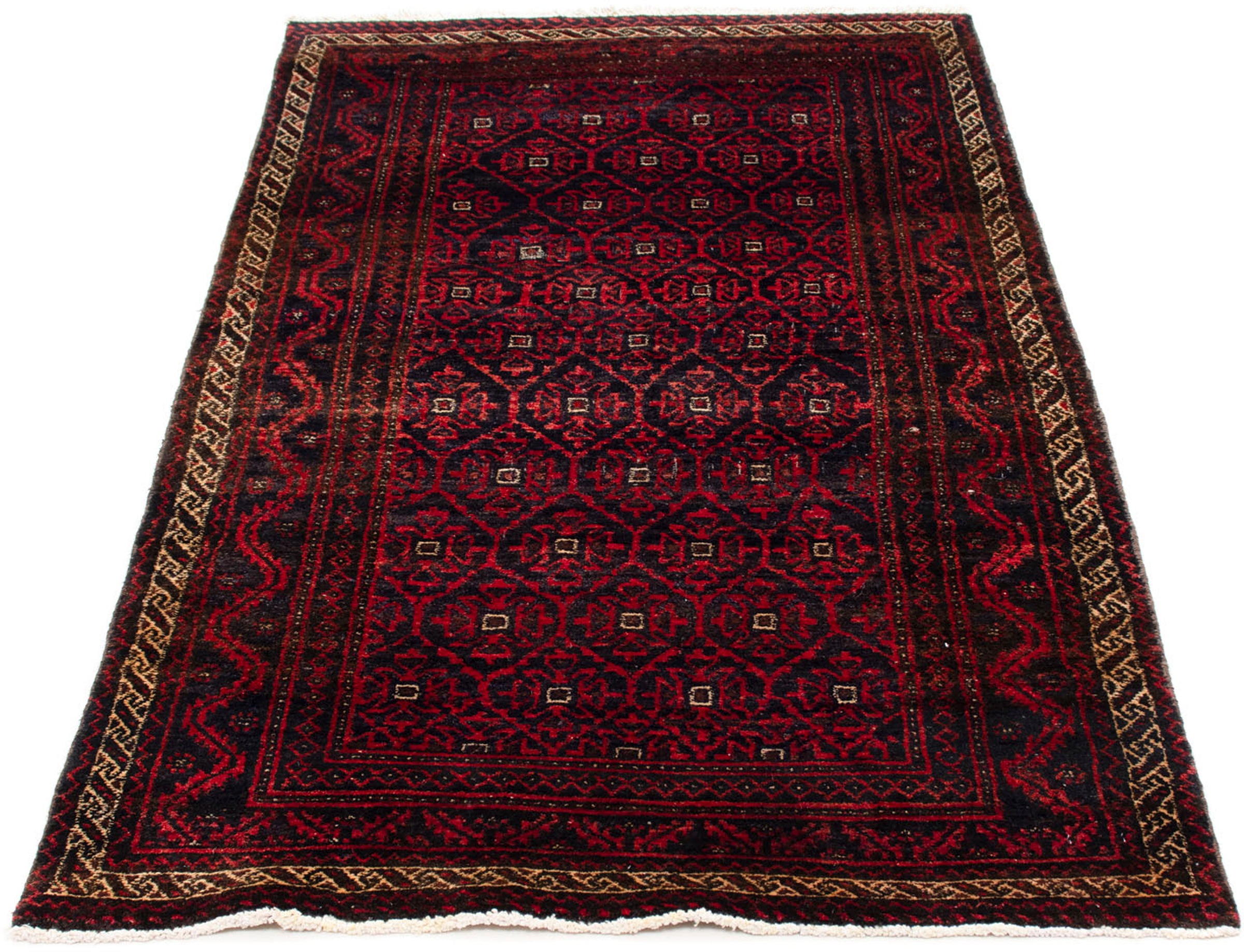 Image of morgenland Orientteppich »Belutsch - 177 x 92 cm - dunkelrot«, rechteckig, 8 mm Höhe, Wohnzimmer, Handgeknüpft, Einzelstück mit Zertifikat bei Ackermann Versand Schweiz