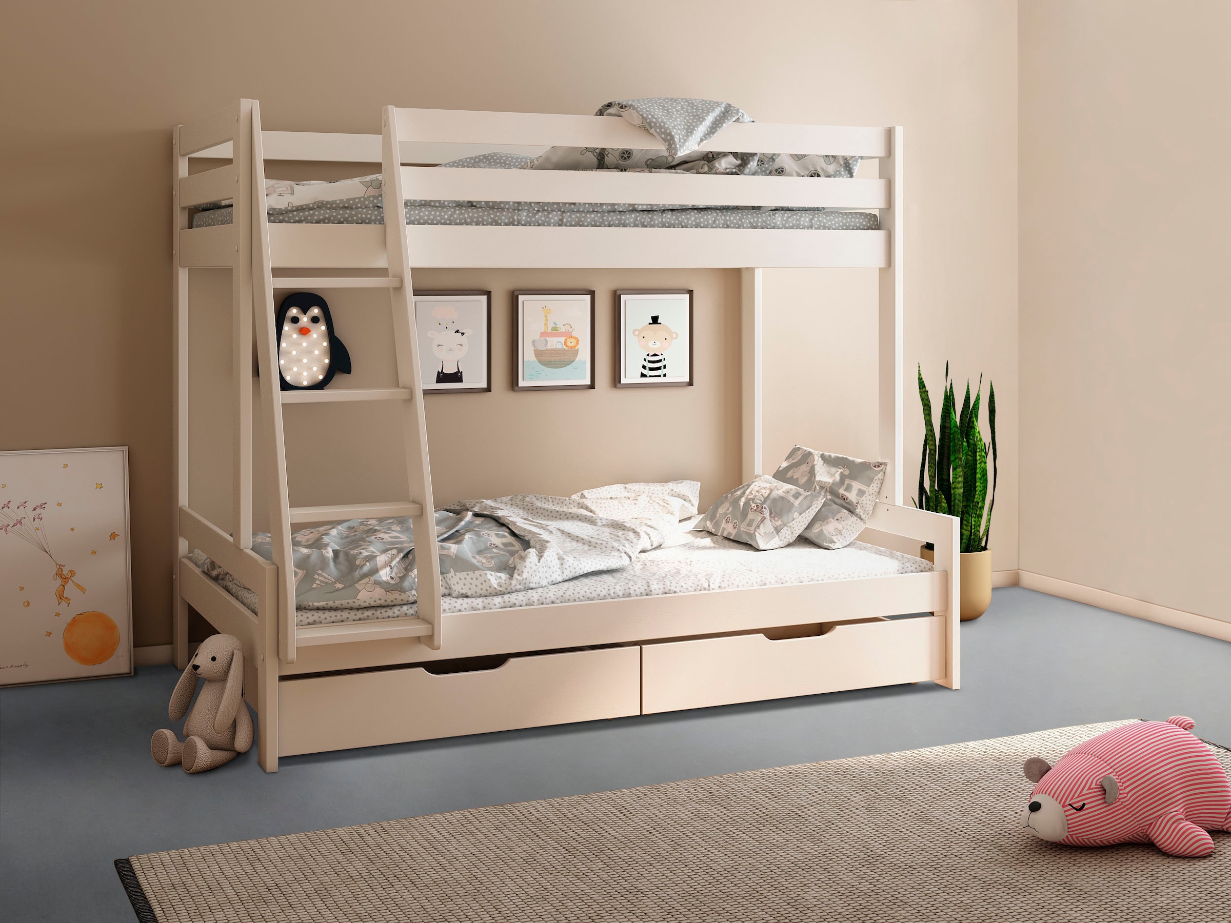 Lüttenhütt Etagenbett »Nora«, inklusive Schubladen und Lattenrost, mit 2... kaufen