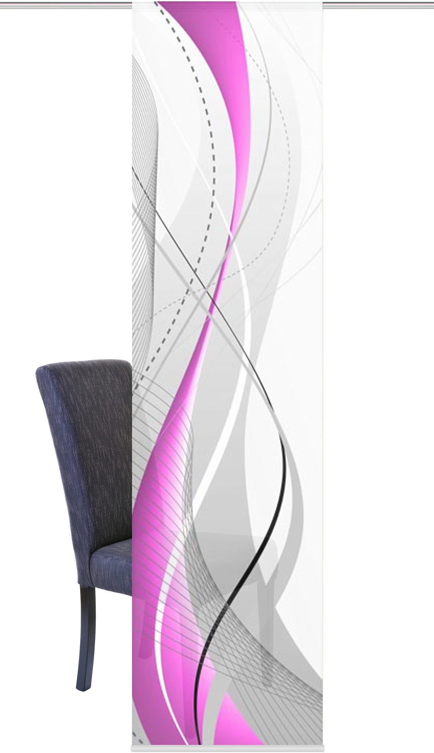 Image of HOME WOHNIDEEN Schiebegardine »CARLISLE«, (1 St.), HxB: 245x60, inkl. Befestigungszubehör bei Ackermann Versand Schweiz