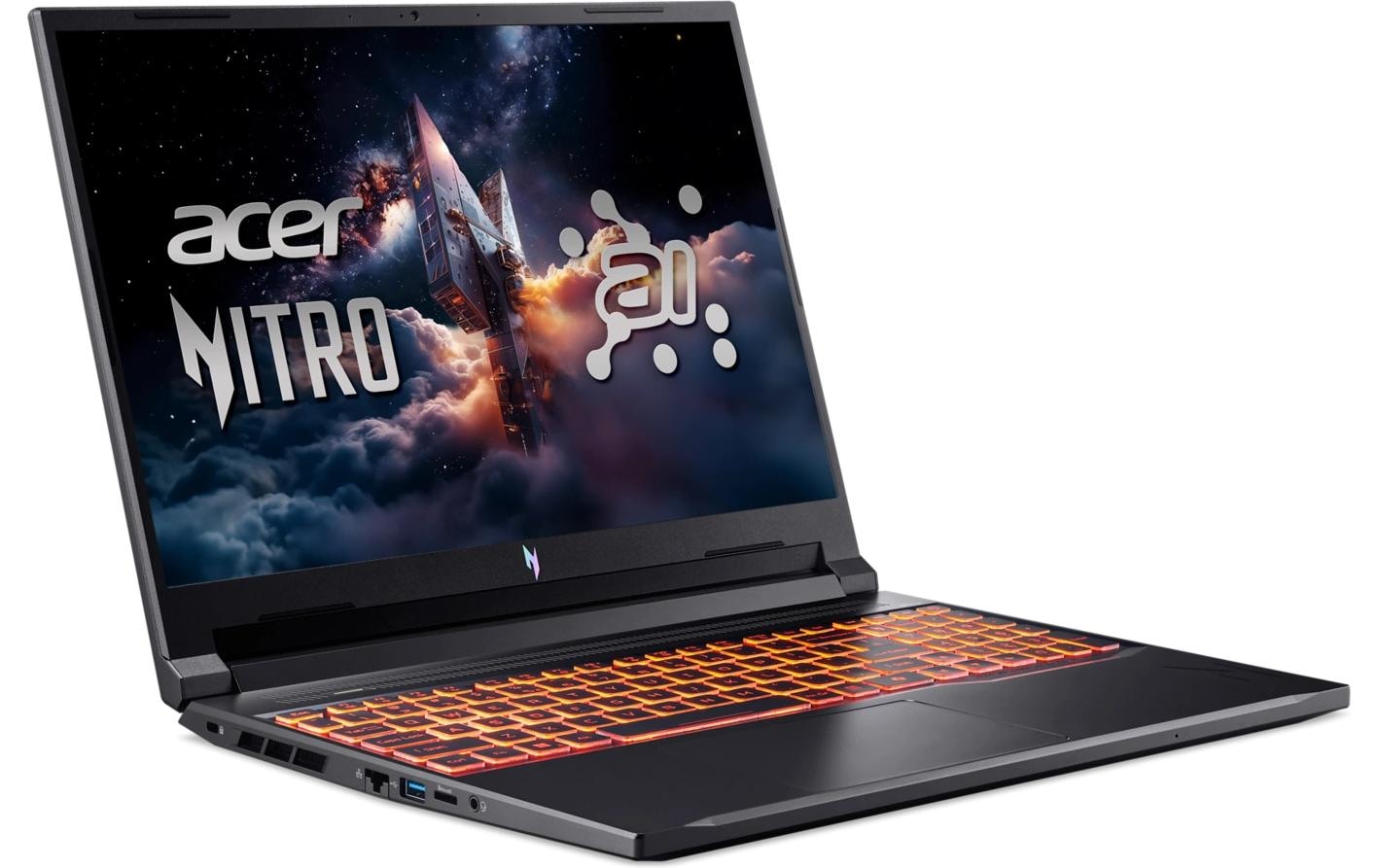 Acer Ordinateur portable de jeu »Nitro V 16 AI (ANV16-42-R0EV) RTX 5060« / 16 ″ AMD Ryzen 7 1.000 Go SSD Integrierte NPU (Neural Processing Unit)