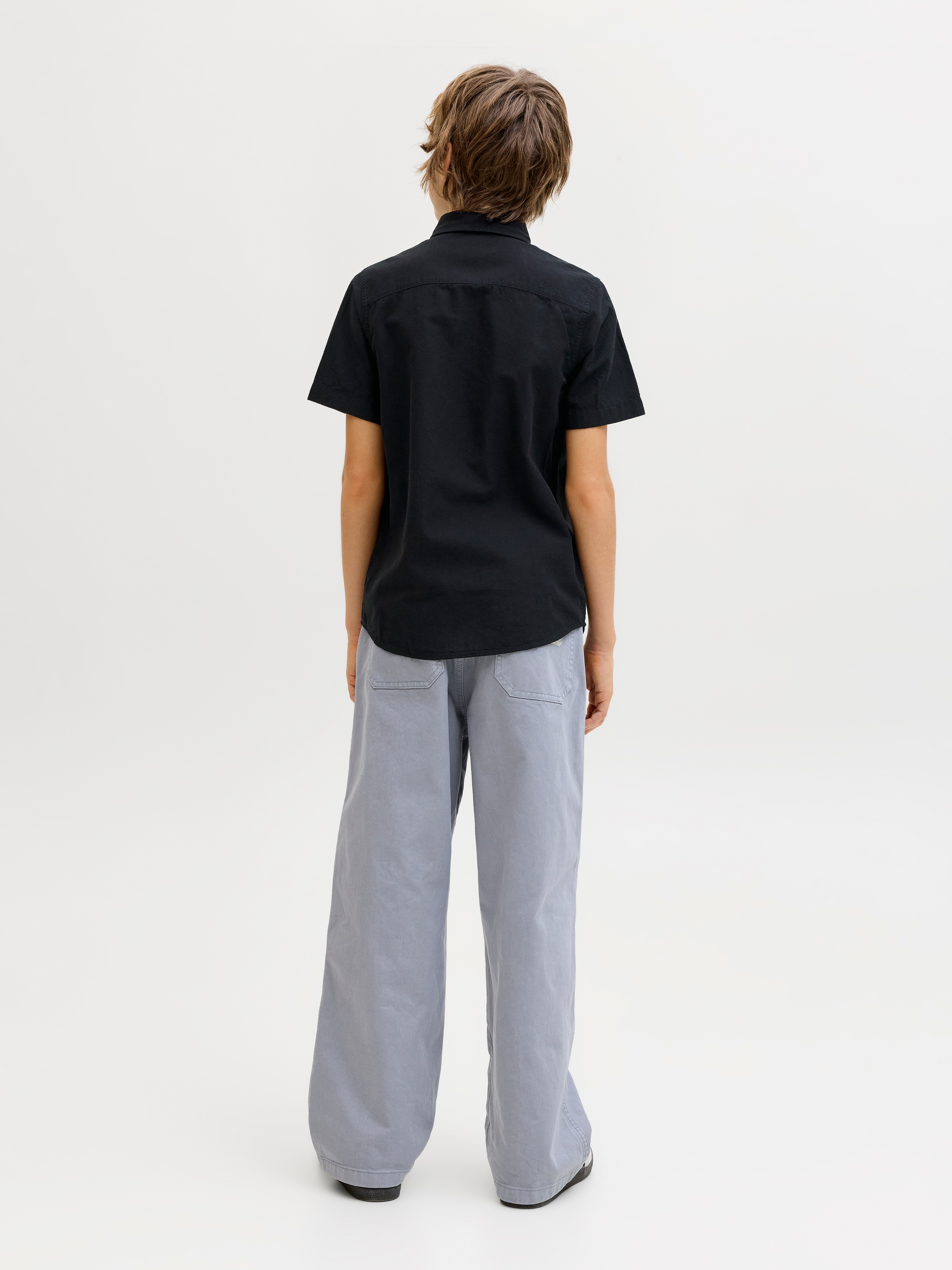 Jack & Jones Junior Kurzarmhemd »JJEBREEZE LINEN BLEND SHIRT S/S SN JNR«