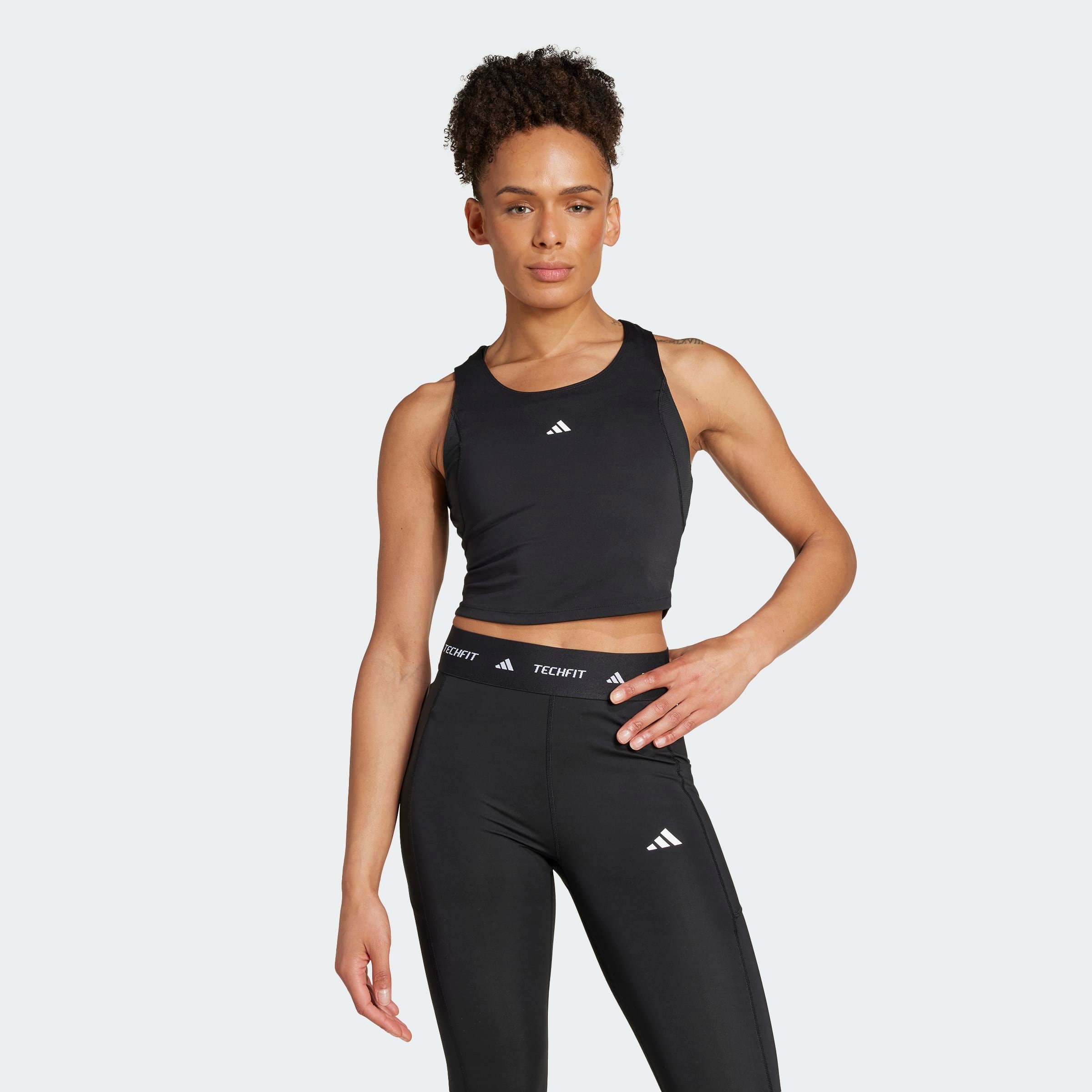 Image of adidas Performance Tanktop "TECHFIT CROP TRAINING"